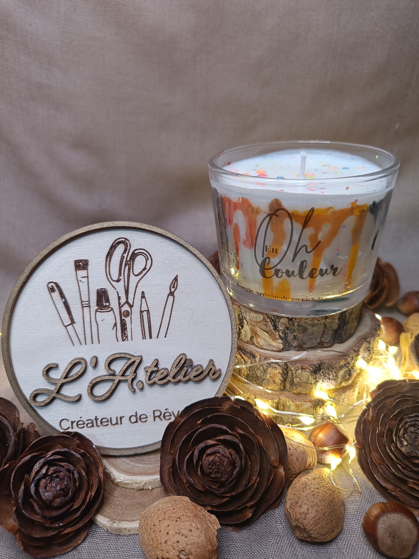 🕯️Bougie 🌈"Oh en couleur!"🌈