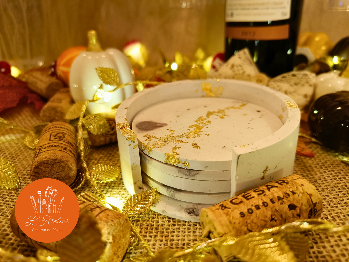 Ensemble a Vin acrylique