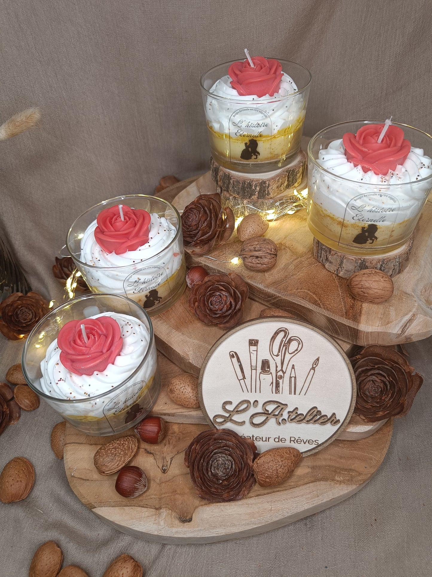 🕯️ Bougie 🌹 L'Histoire Éternelle 🌹