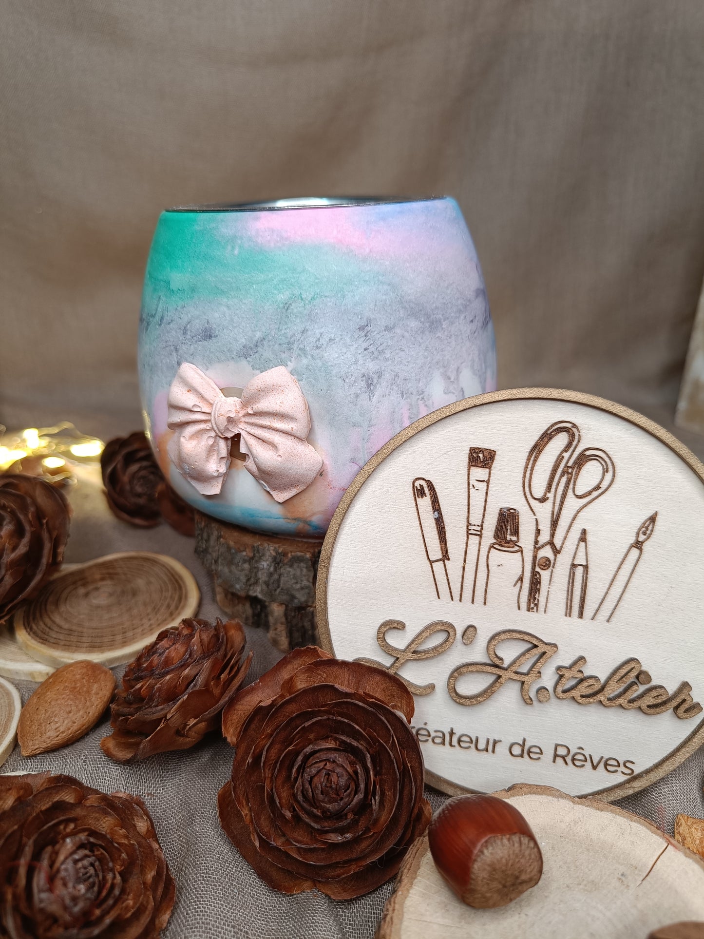 Brûle parfum 🌈 Pop Of Colors 🌈 avec nœud