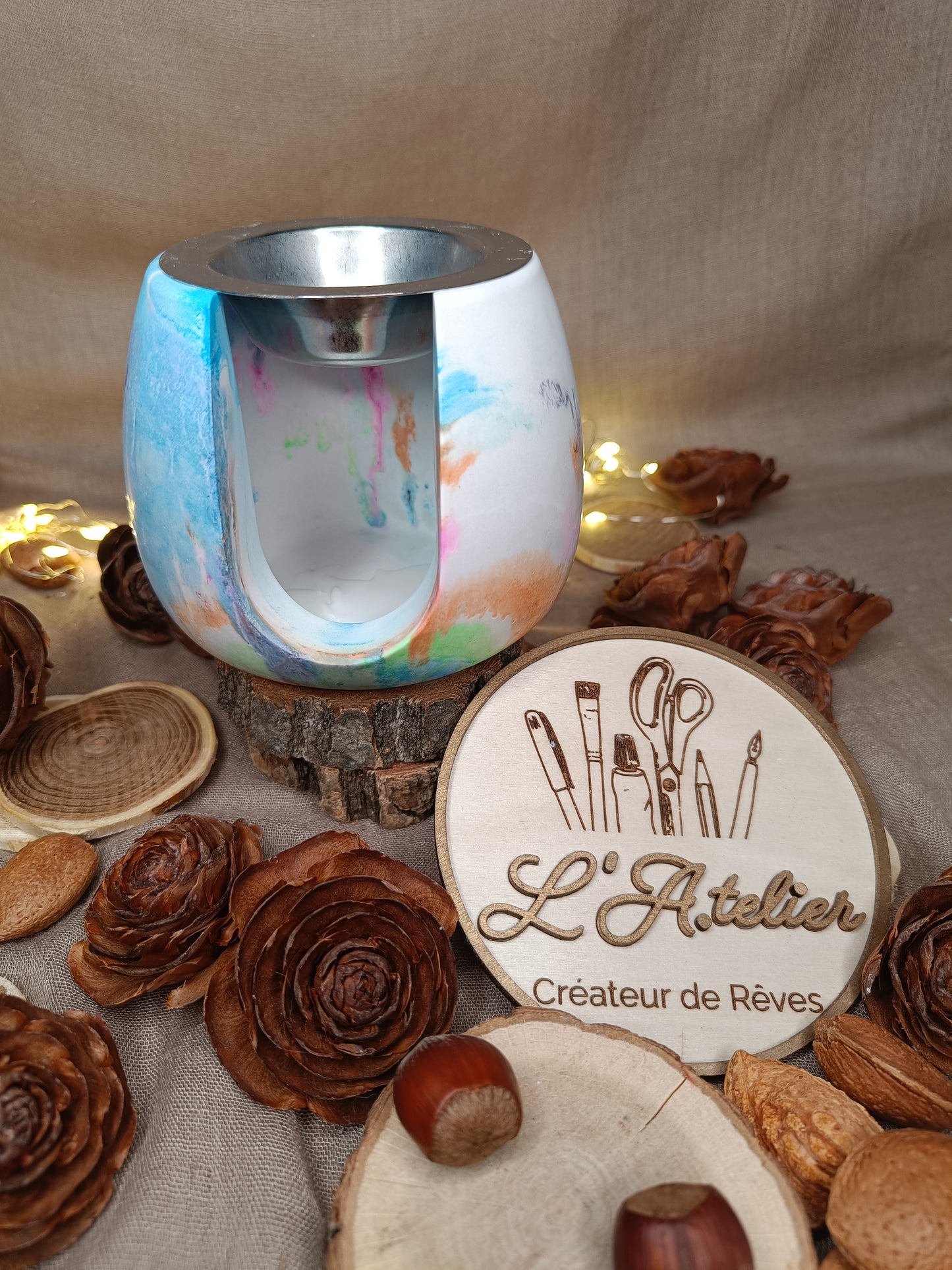 Brûle parfum 🌈 Pop Of Colors 🌈 avec nœud