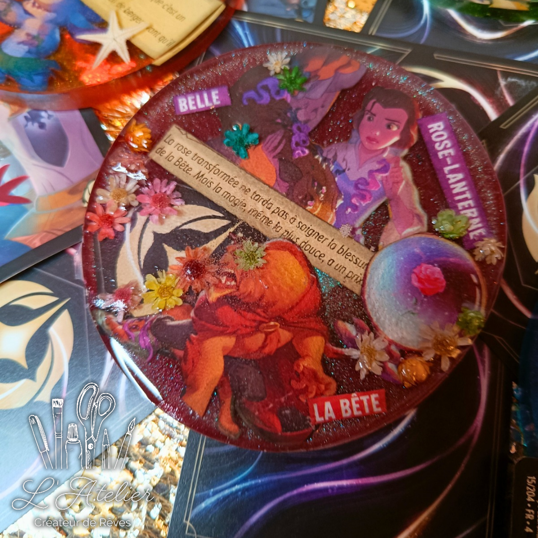 Dessous de verre personnalisés époxy