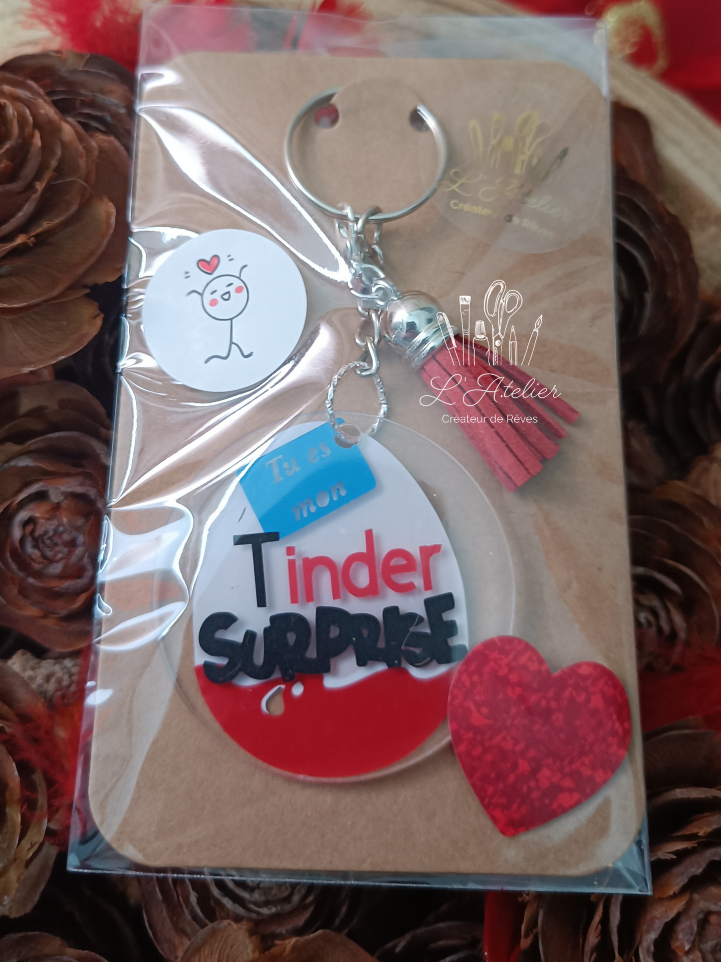 Porte clefs "Tinder Surprise"