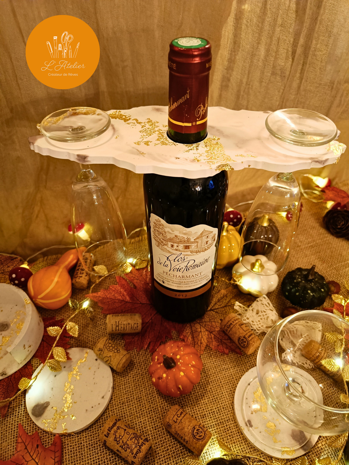 Ensemble a Vin acrylique