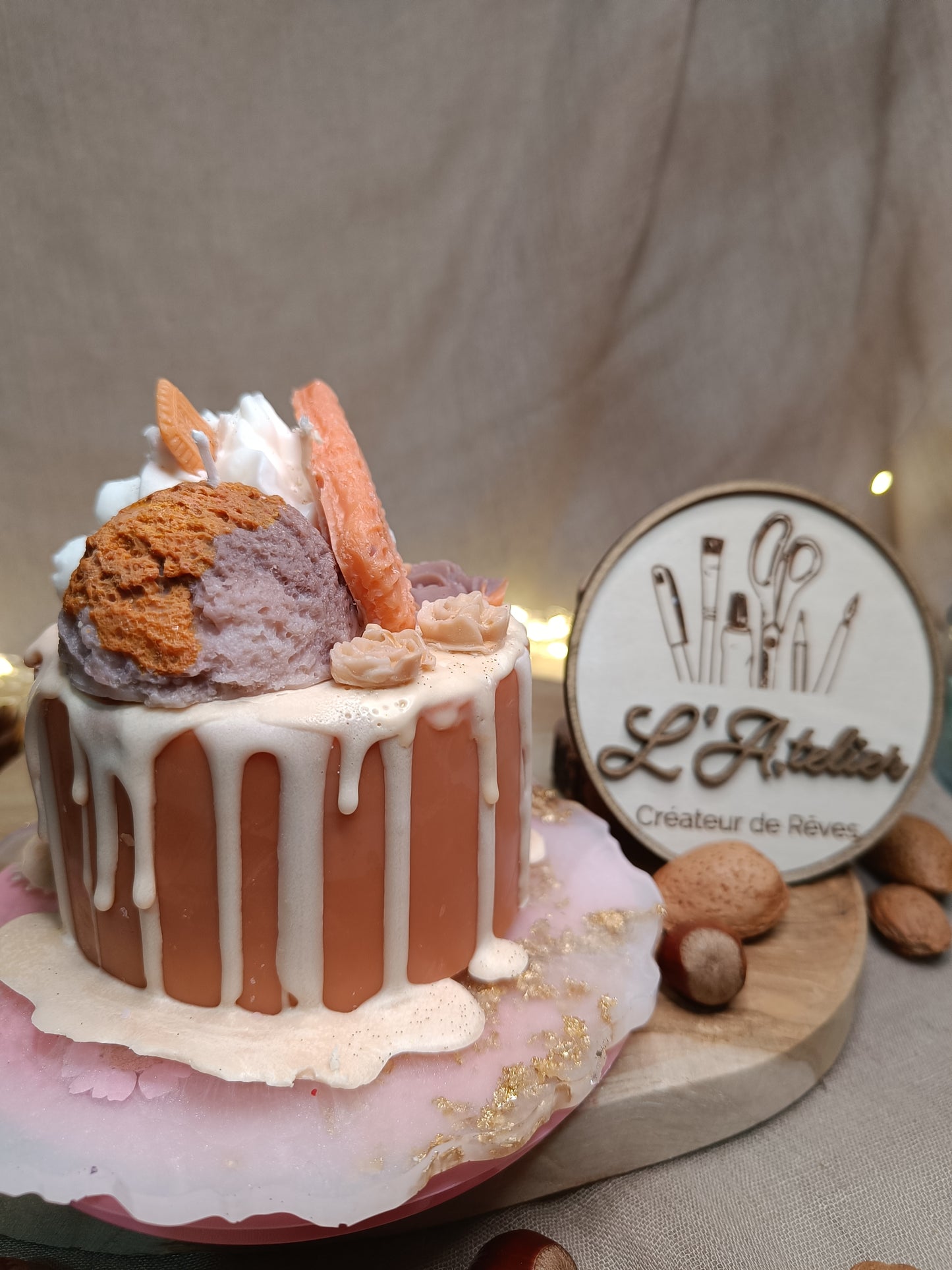 🎂 Bougie Gâteau 🍫🍪 Douceur Chocolaté Spéculoos 🍪🍫