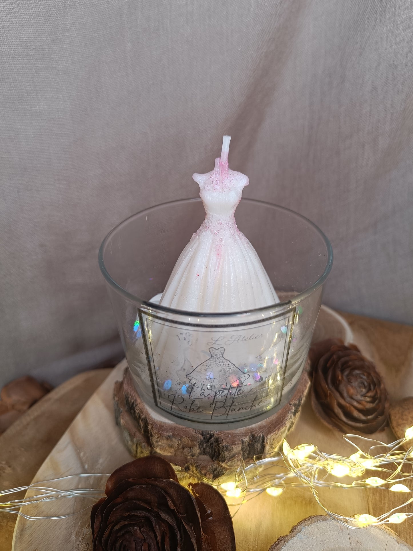 🕯️Bougie 🌸🤍 La petite Robe Blanche 🤍🌸