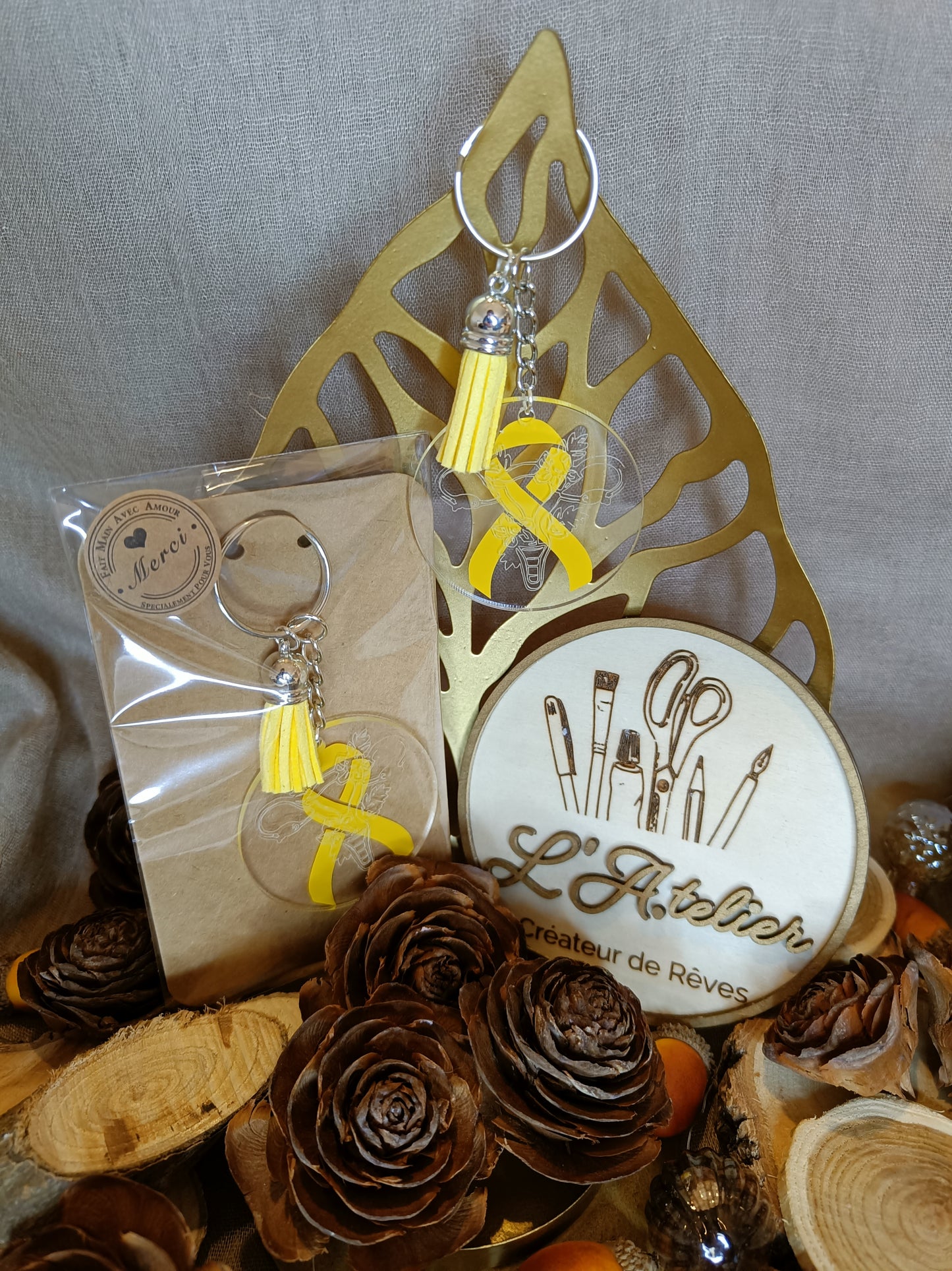 Porte clefs Endo argent