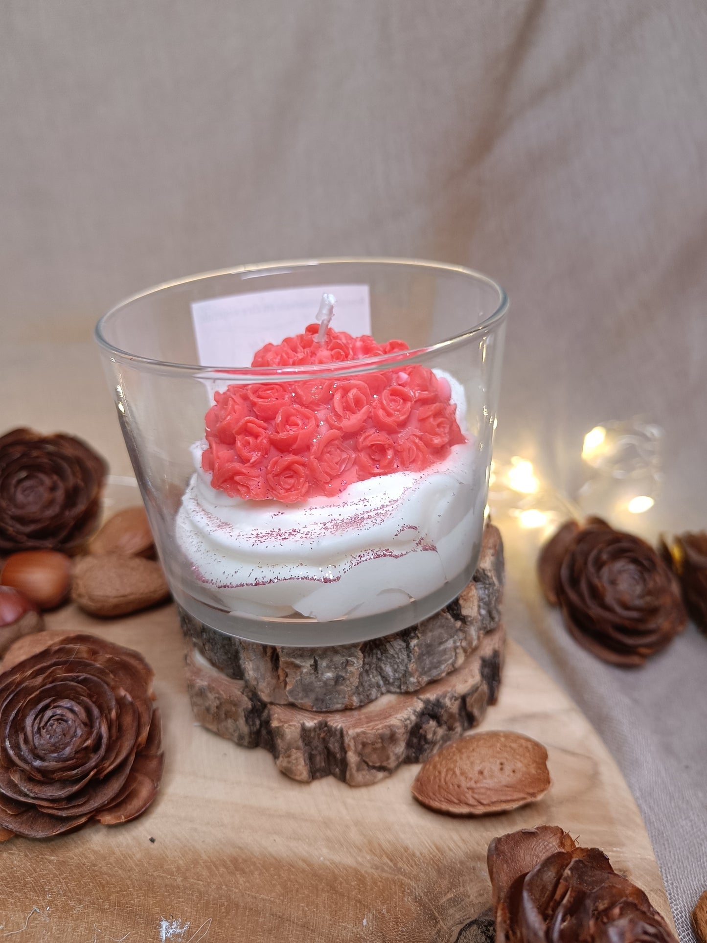 🕯️Bougie ❤️ Coeur à la crème❤️