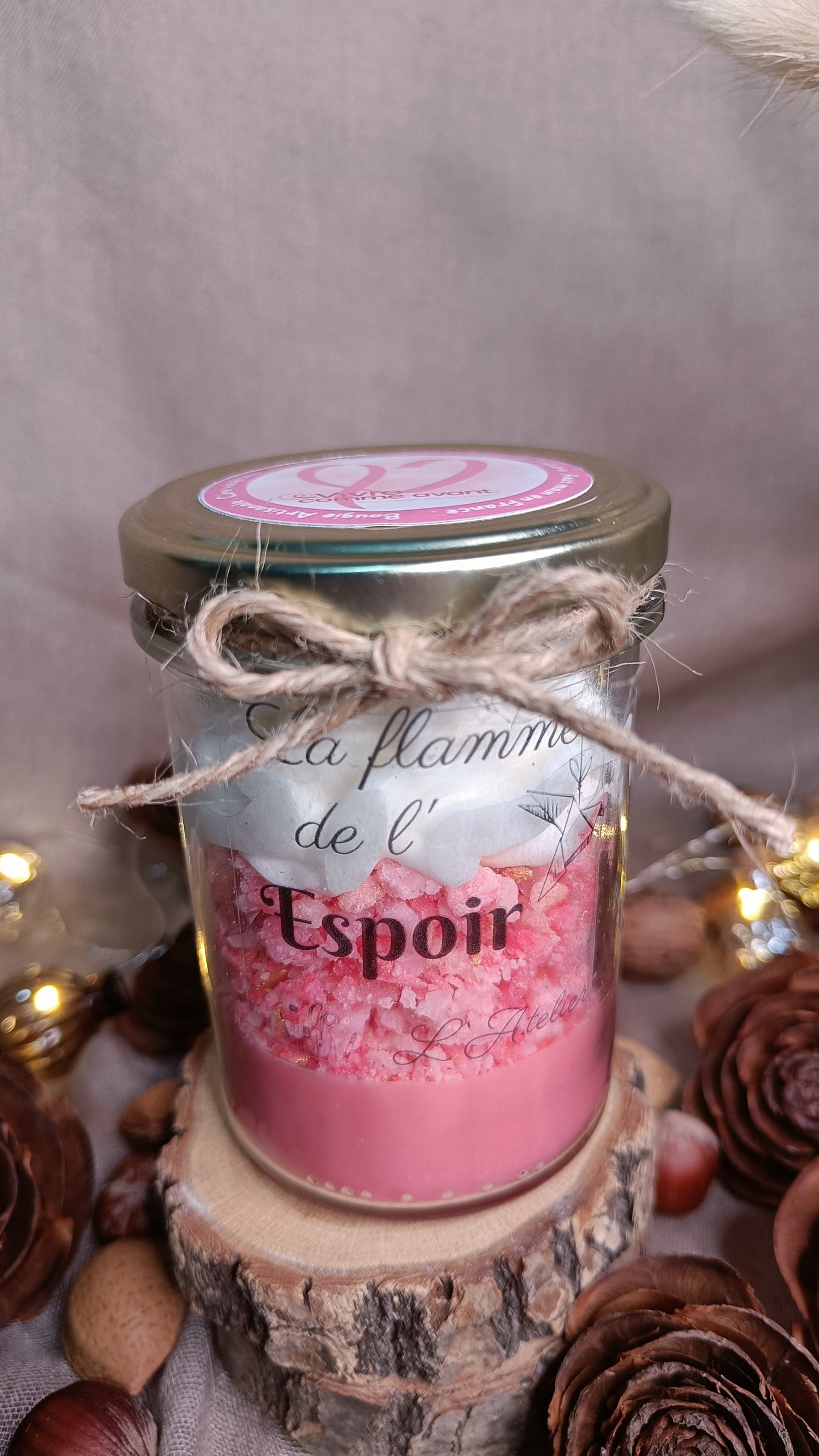 🕯️ La flamme de l'Espoir 🌸 Fleur de Sakura 🌸 - Cancer du sein 💪🏻