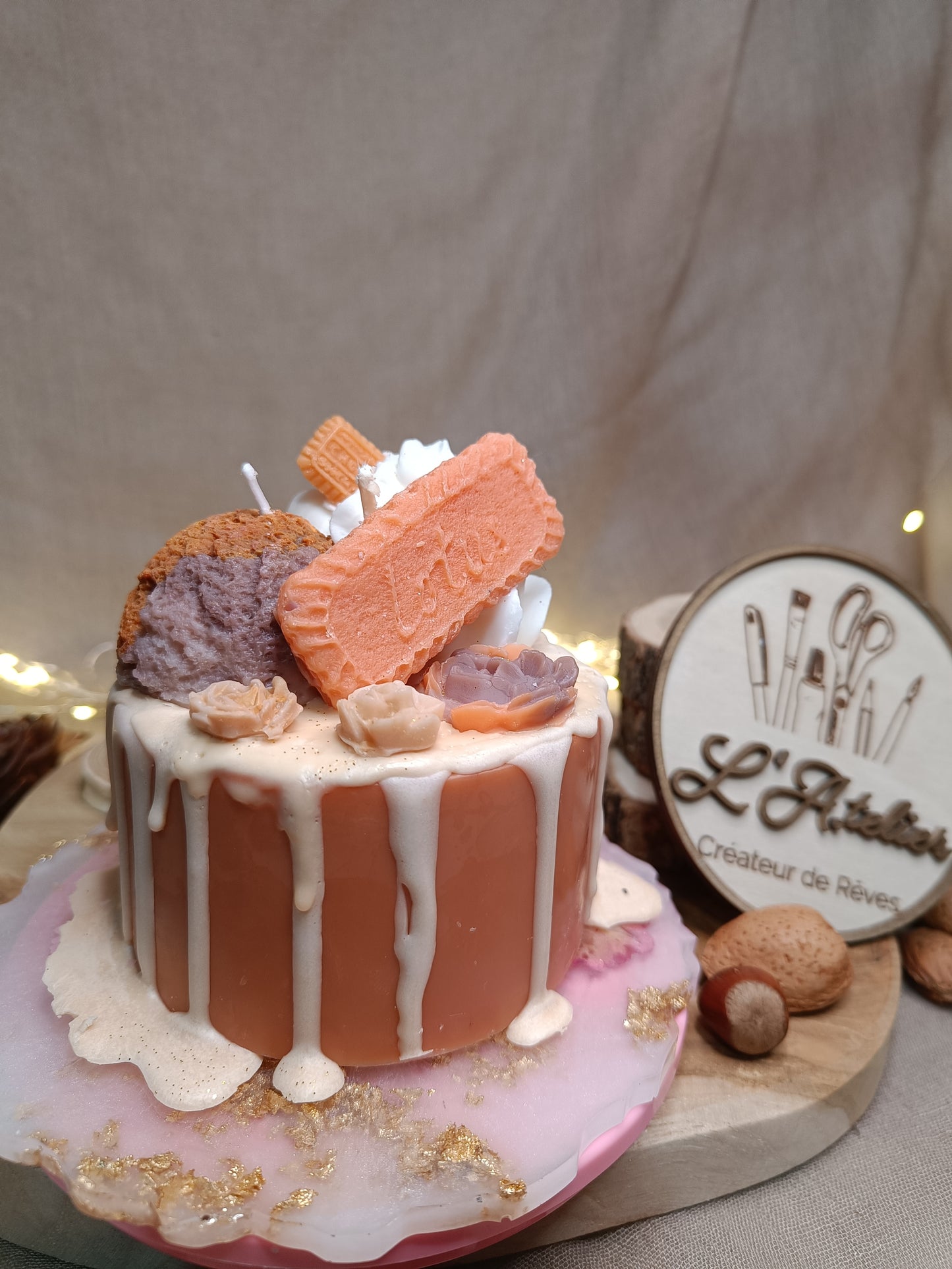 🎂 Bougie Gâteau 🍫🍪 Douceur Chocolaté Spéculoos 🍪🍫