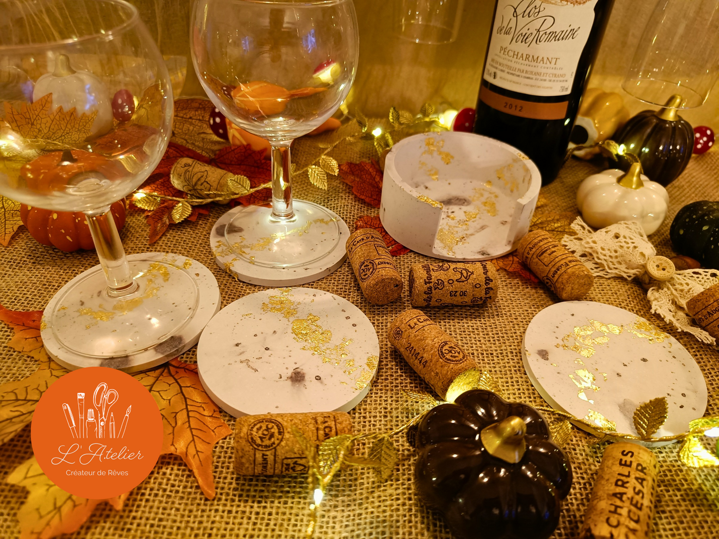 Ensemble a Vin acrylique