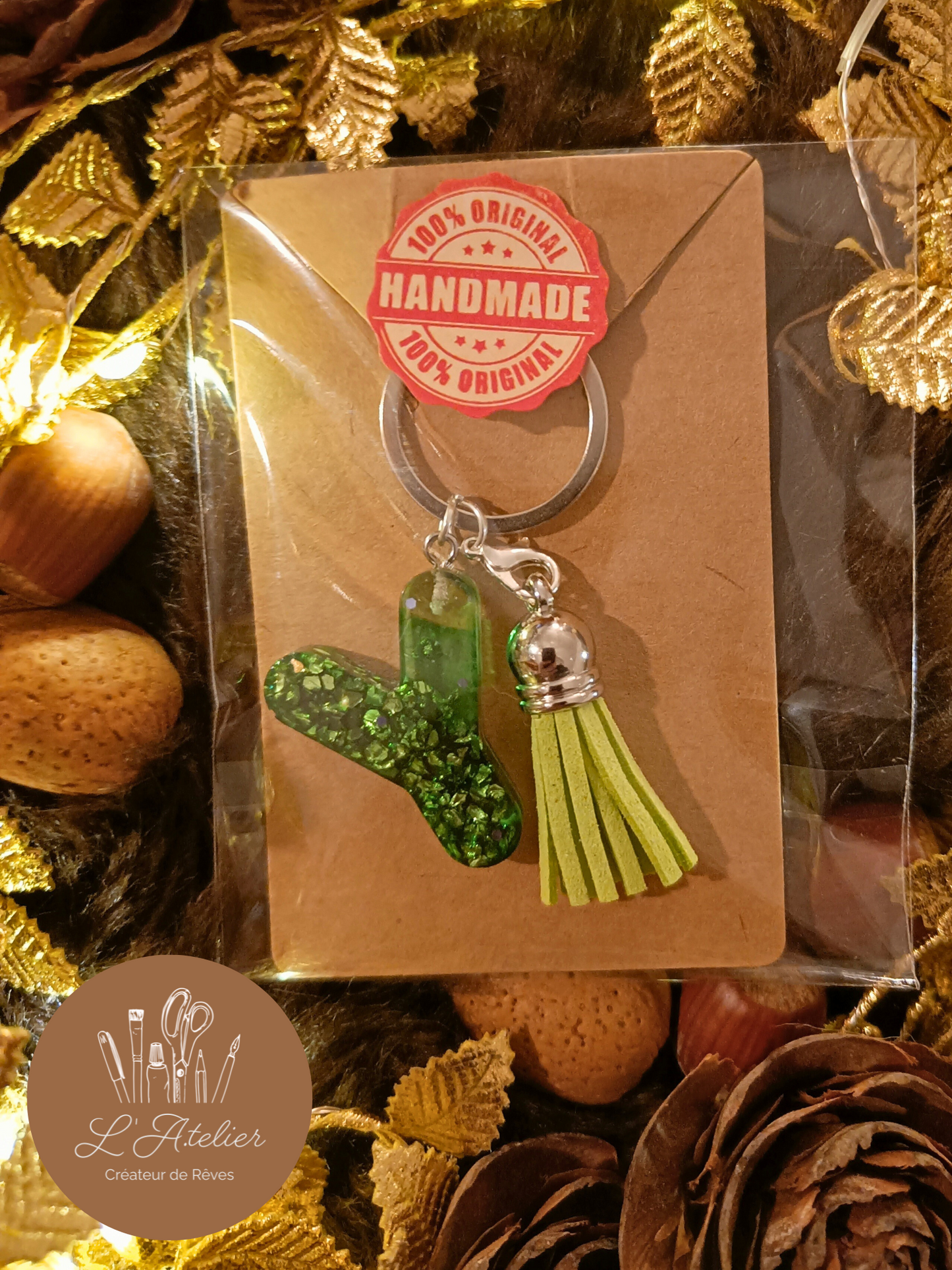 Porte clef Lettre epoxy