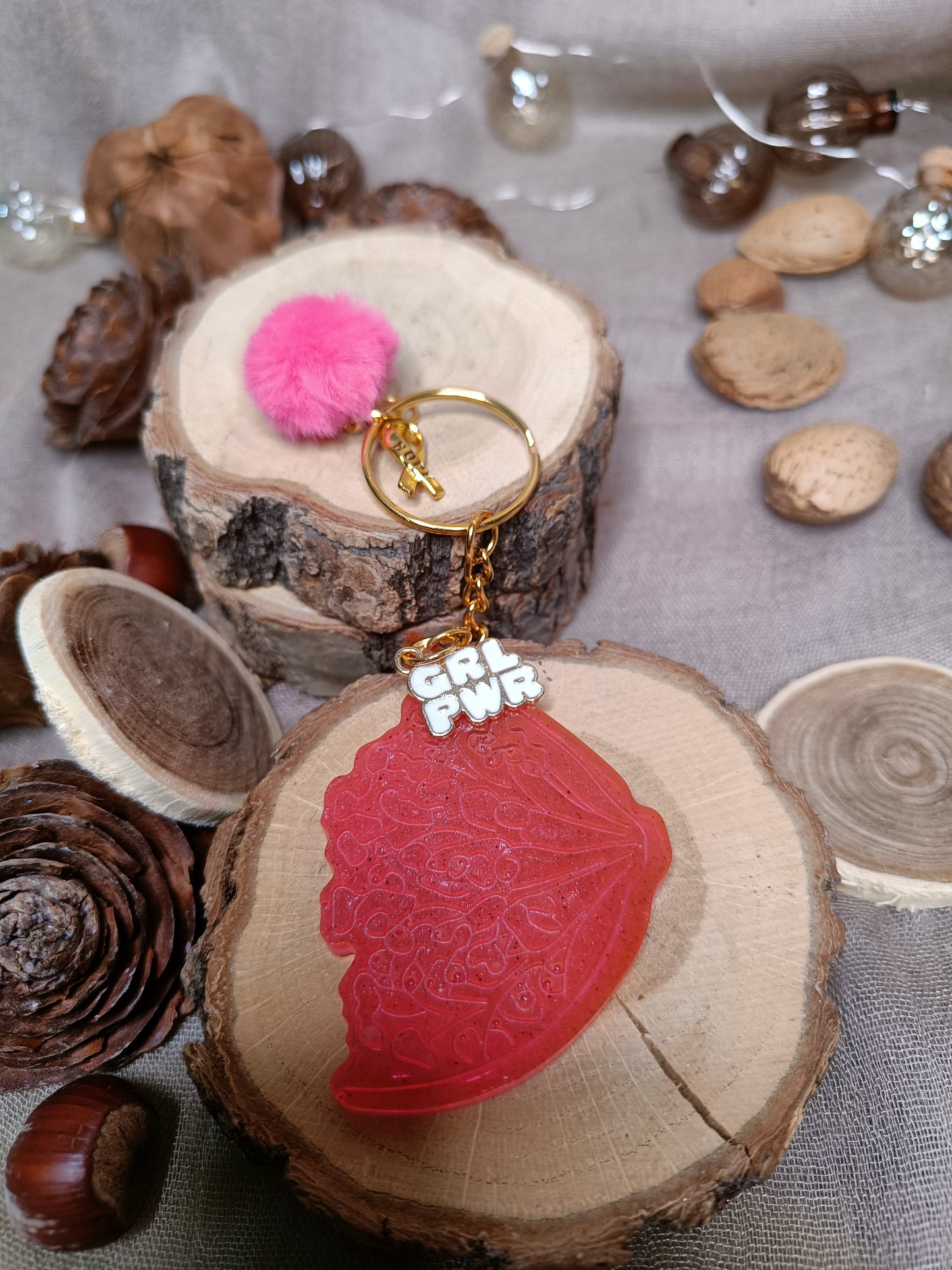 Porte Clefs 🩷 Girl Power 🩷 Lutte contre le cancer du sein 💪🏻