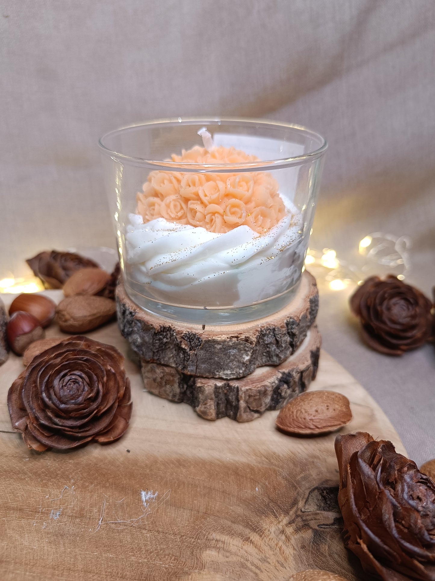 🕯️Bougie 💛Coeur à la crème💛