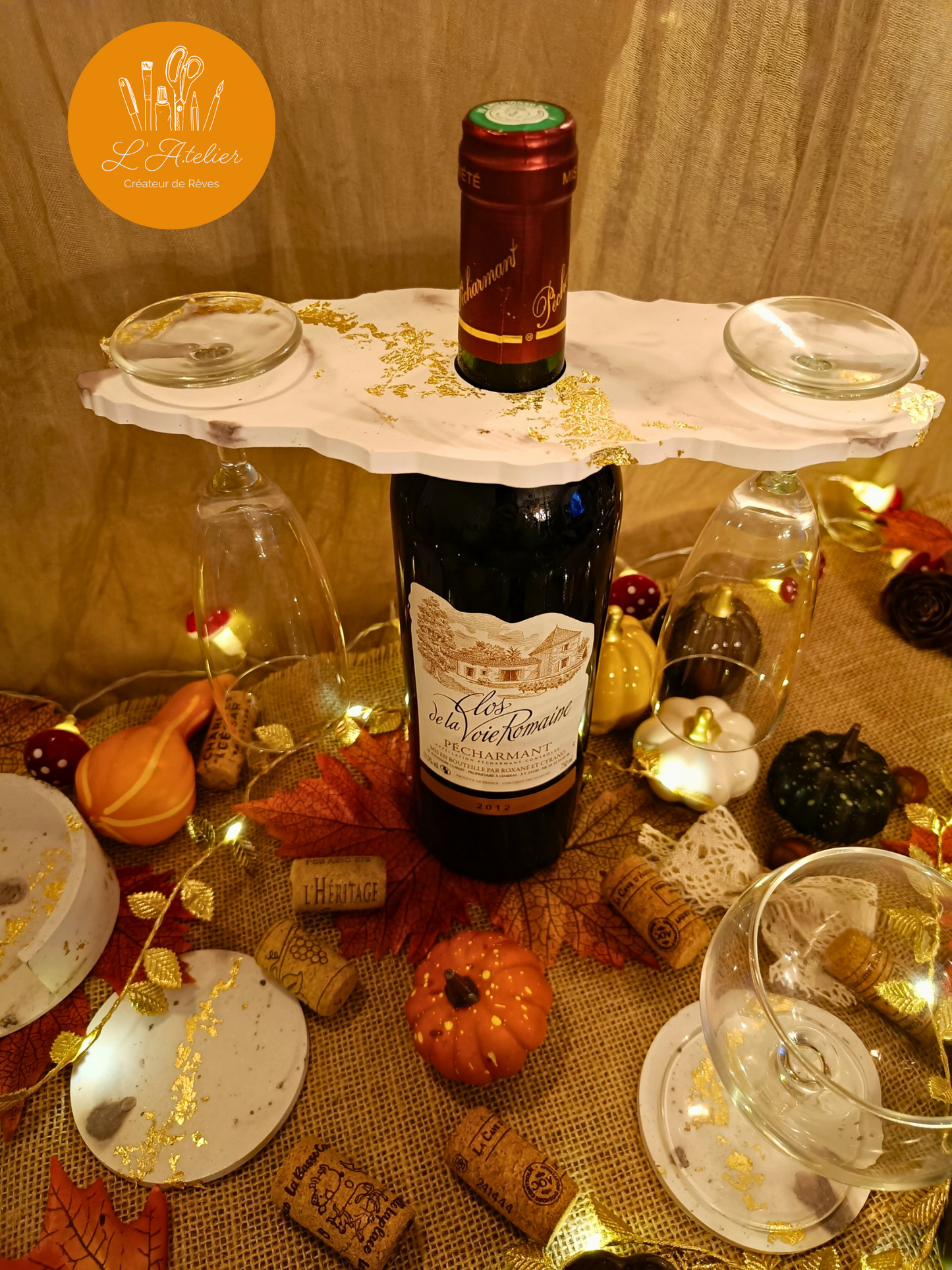Ensemble a Vin acrylique