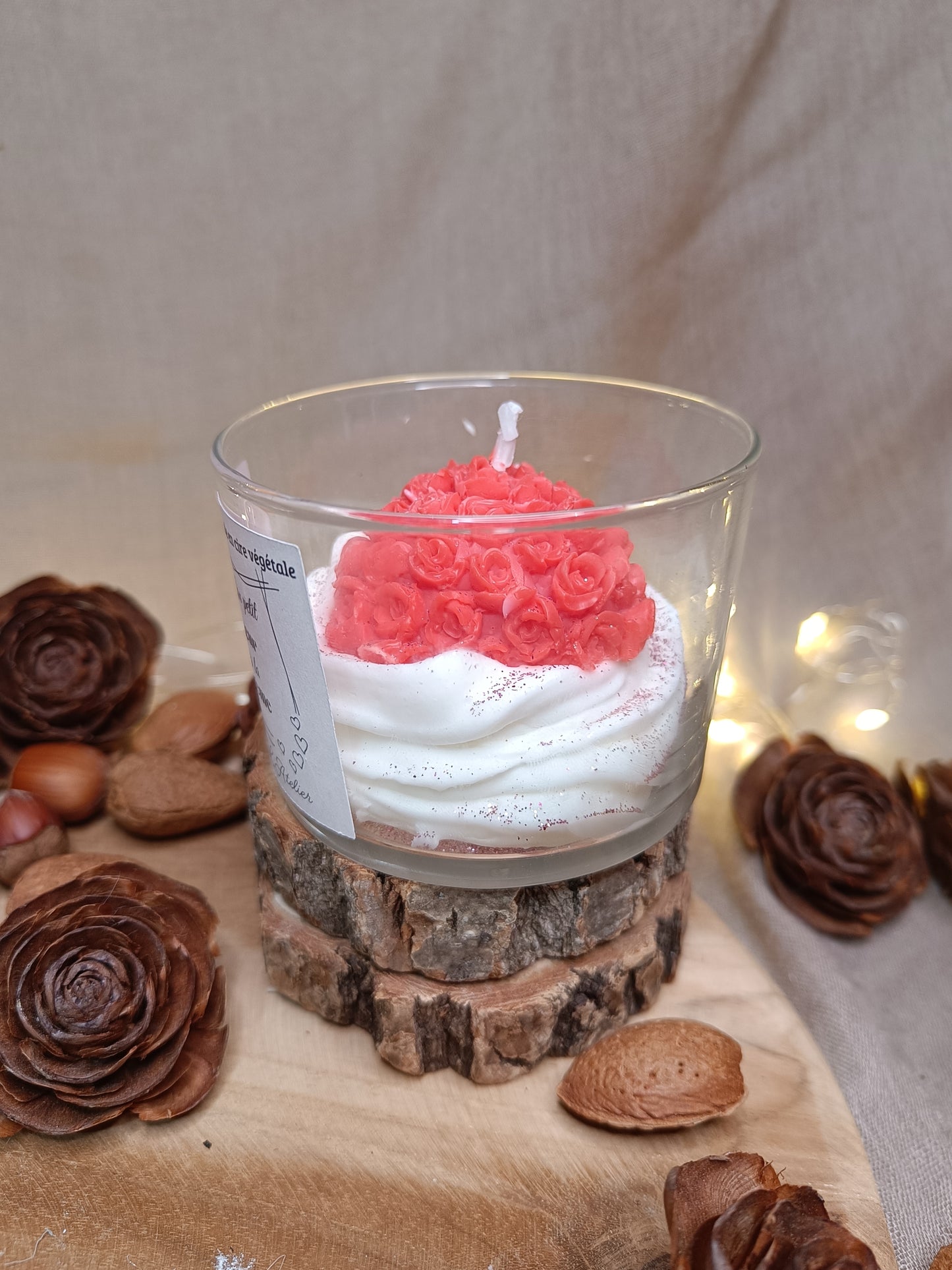 🕯️Bougie ❤️ Coeur à la crème❤️