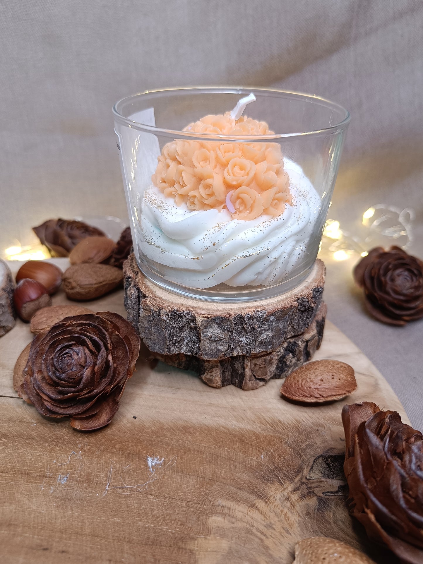 🕯️Bougie 💛Coeur à la crème💛