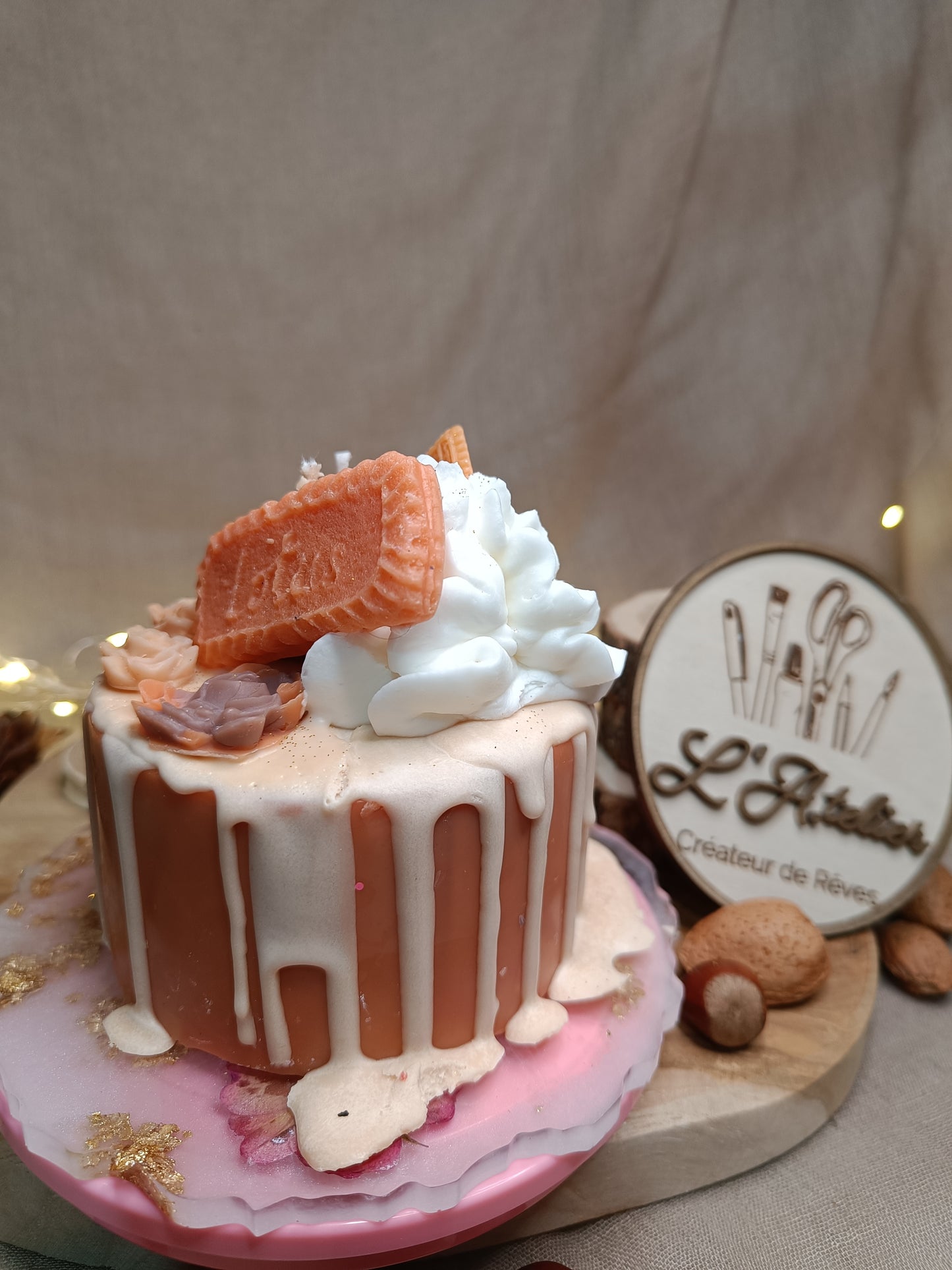 🎂 Bougie Gâteau 🍫🍪 Douceur Chocolaté Spéculoos 🍪🍫