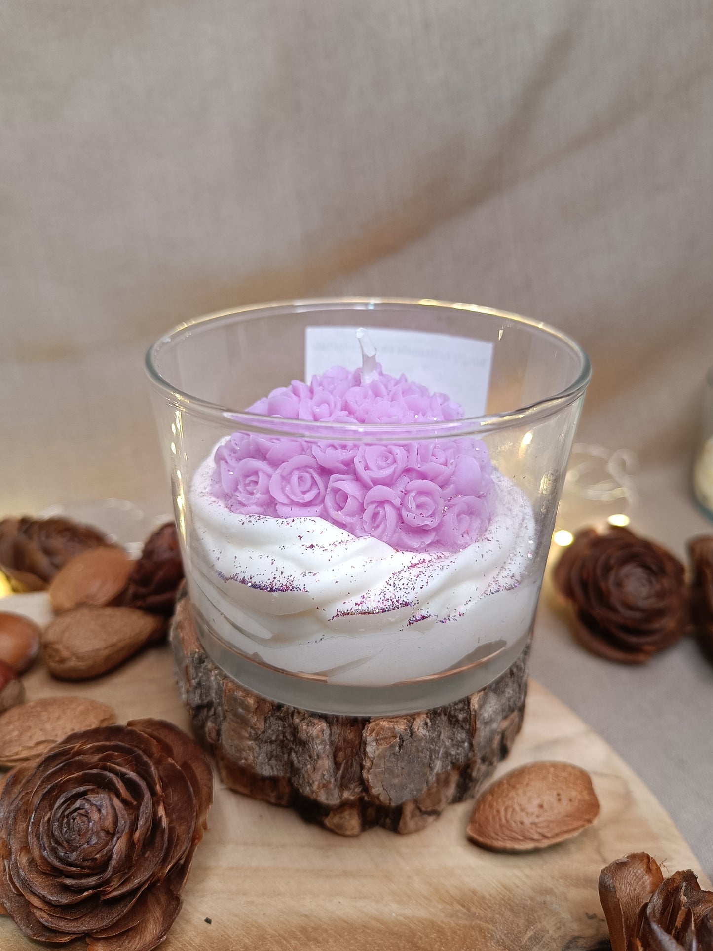 🕯️Bougie 💜 Coeur à la crème 💜