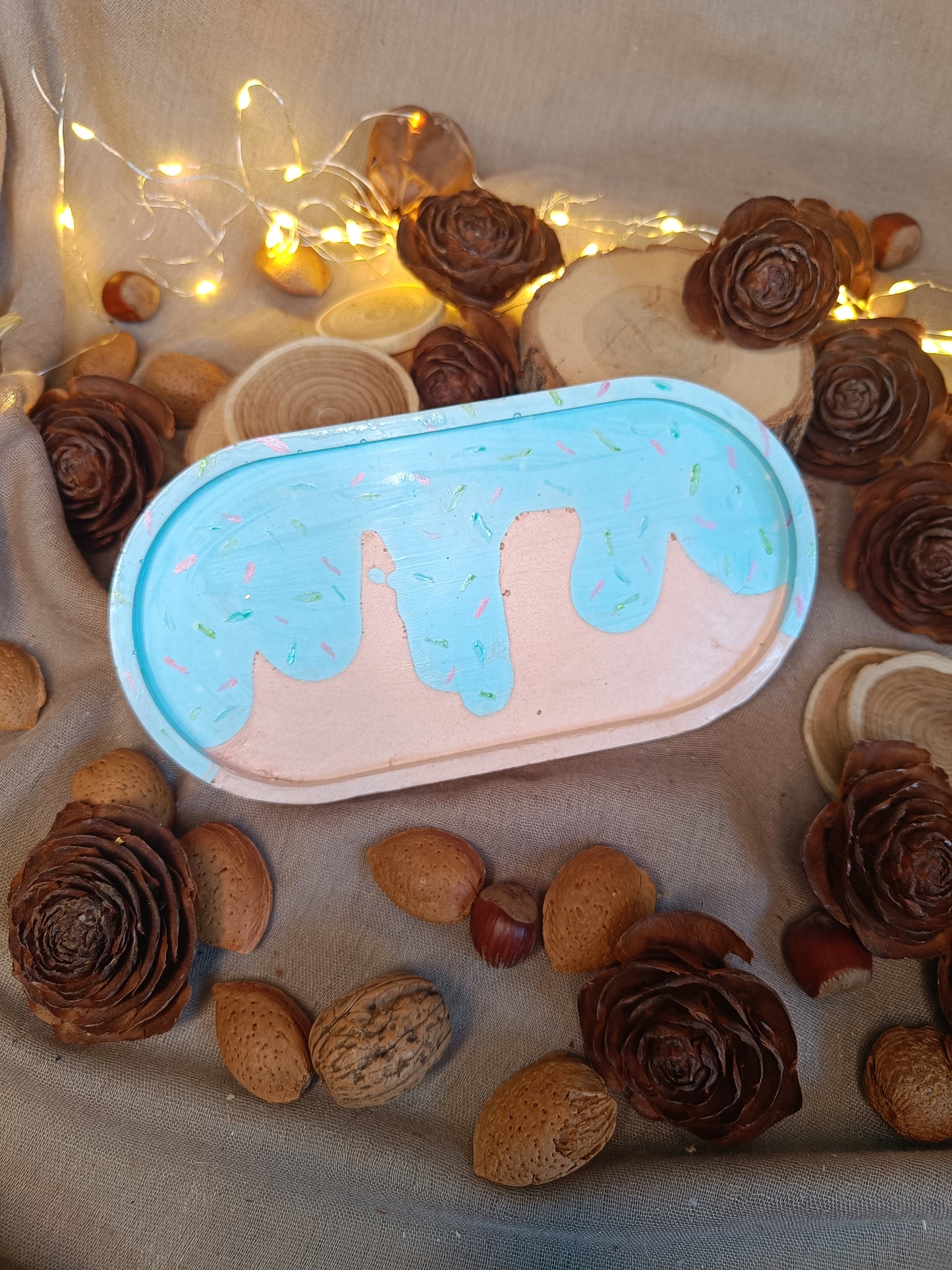 Plateau 🍩"Donuts Glacé"🍩 bleu 🩵