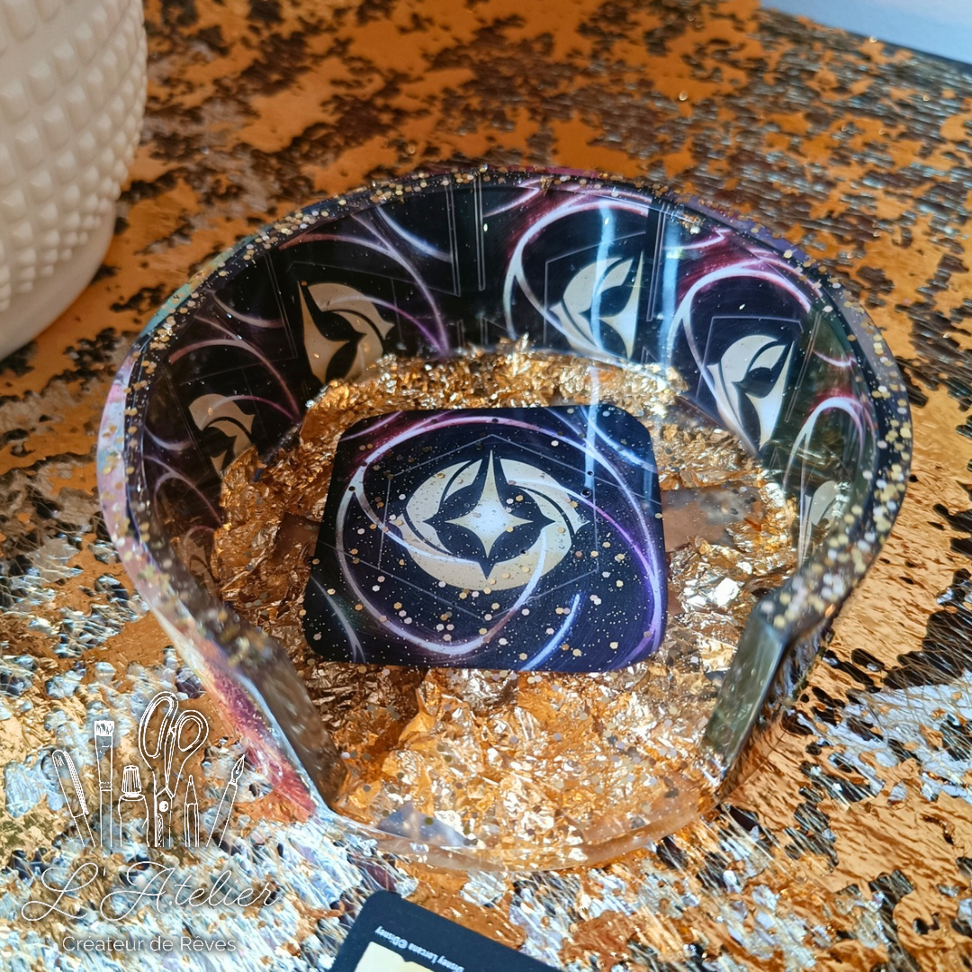 Dessous de verre personnalisés époxy