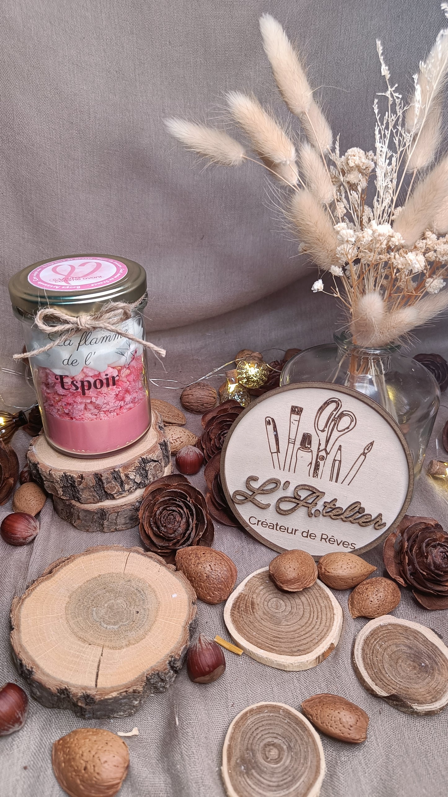 🕯️ La flamme de l'Espoir 🌸 Fleur de Sakura 🌸 - Cancer du sein 💪🏻