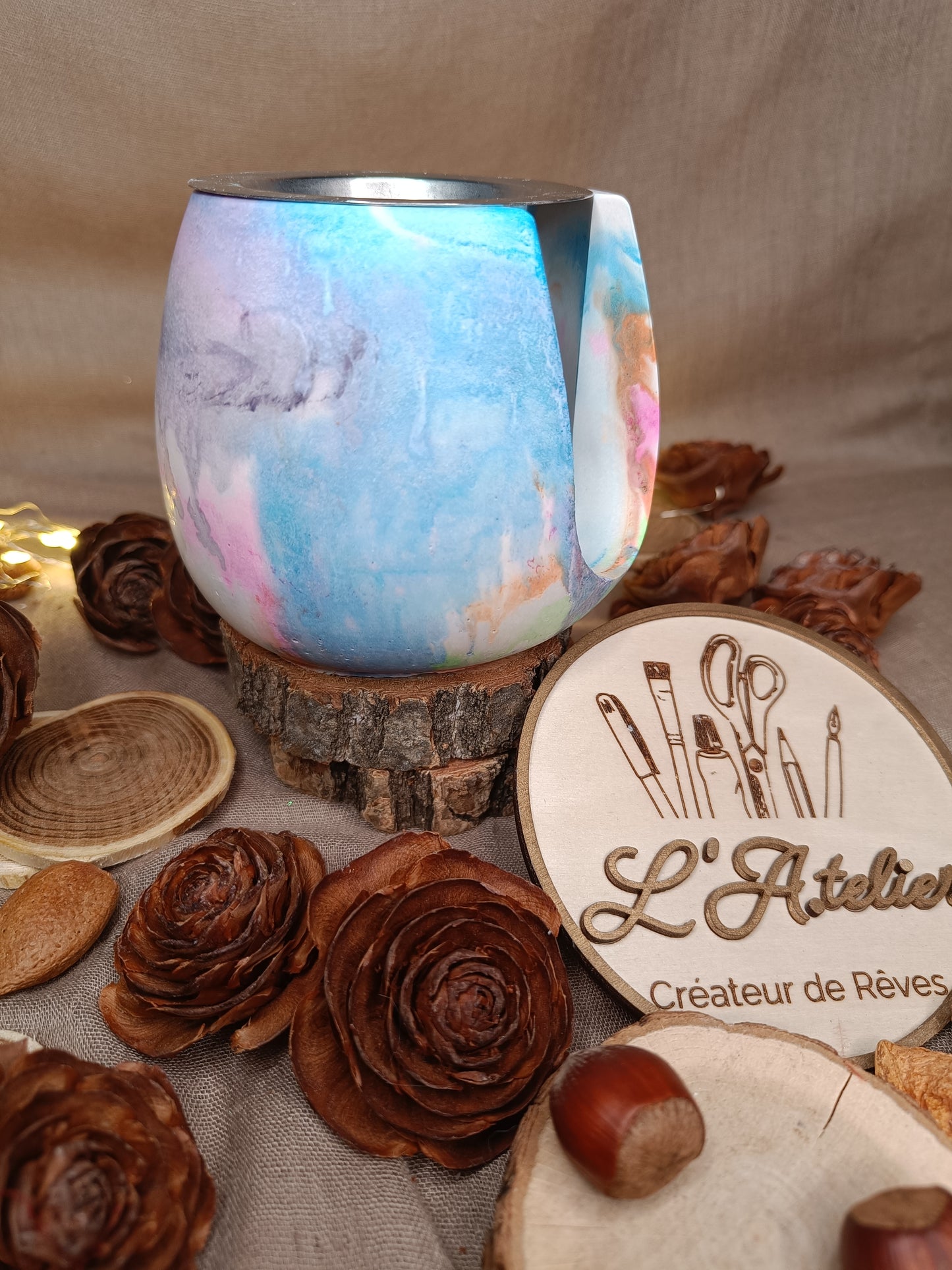 Brûle parfum 🌈 Pop Of Colors 🌈 avec nœud