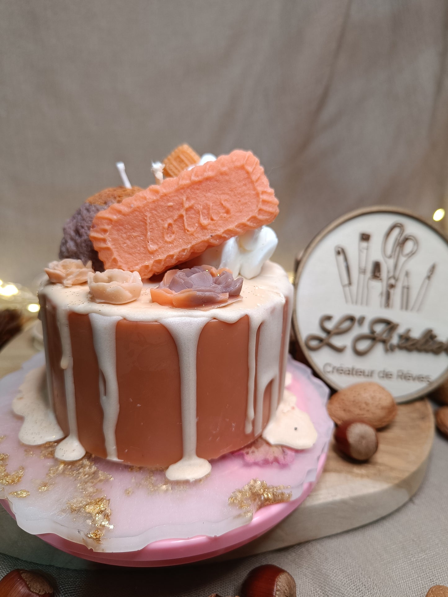 🎂 Bougie Gâteau 🍫🍪 Douceur Chocolaté Spéculoos 🍪🍫