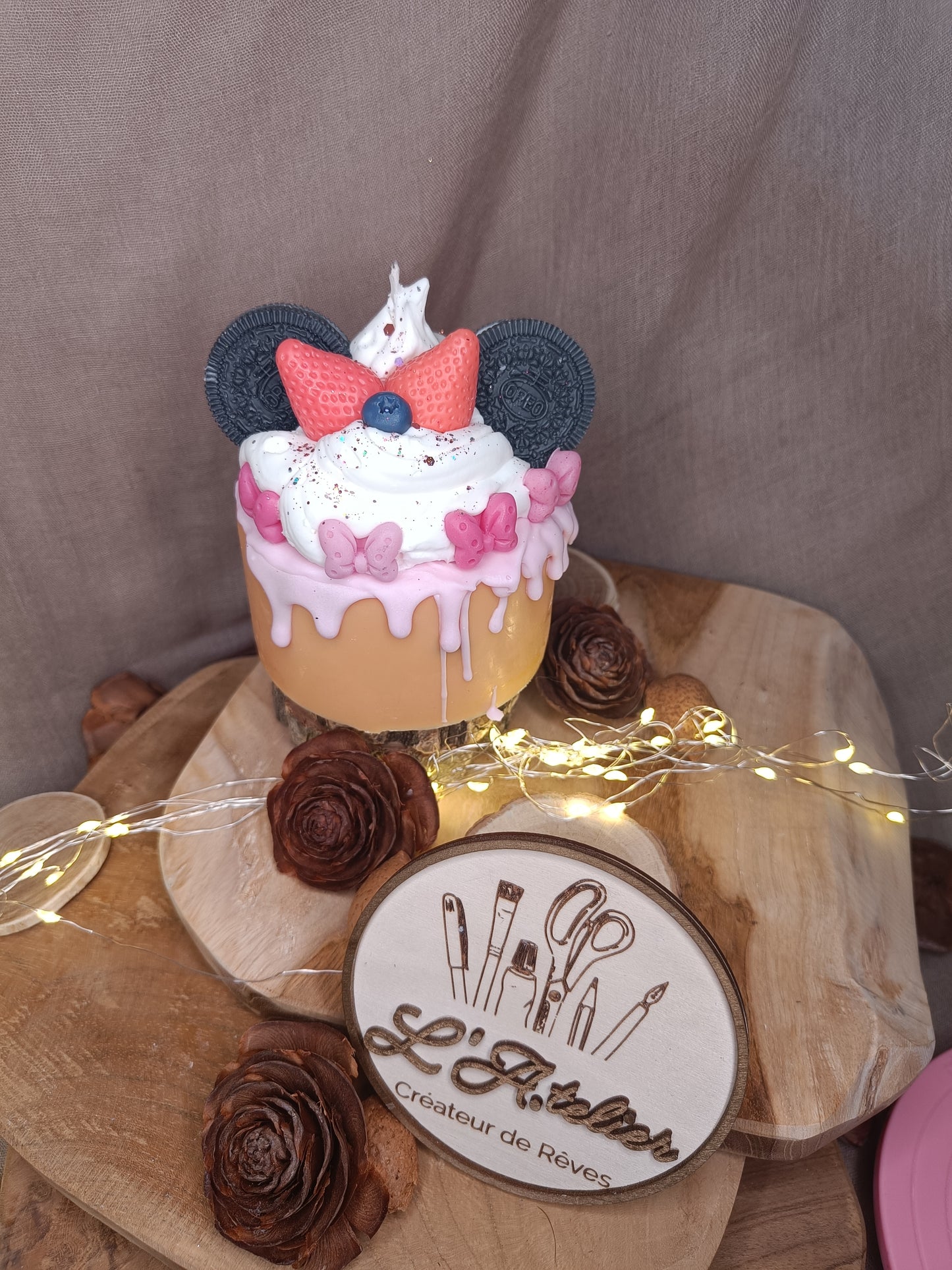 🕯️ Bougie Gâteau 🎂Minnie 🐭