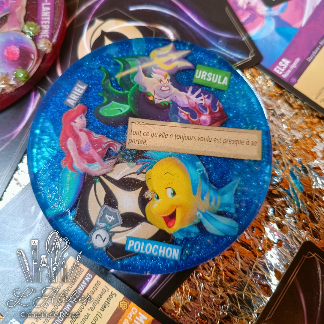 Dessous de verre personnalisés époxy