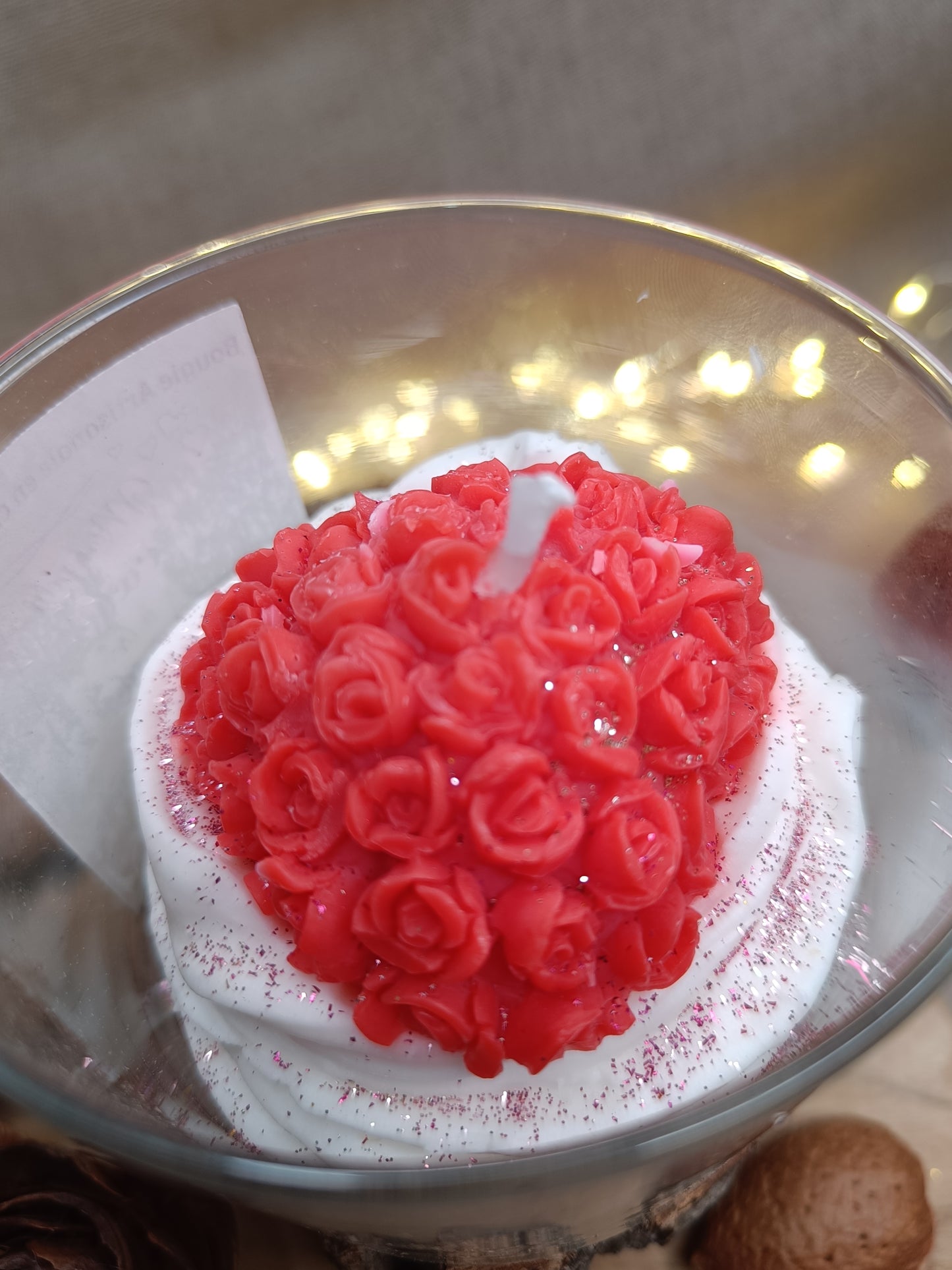 🕯️Bougie ❤️ Coeur à la crème❤️