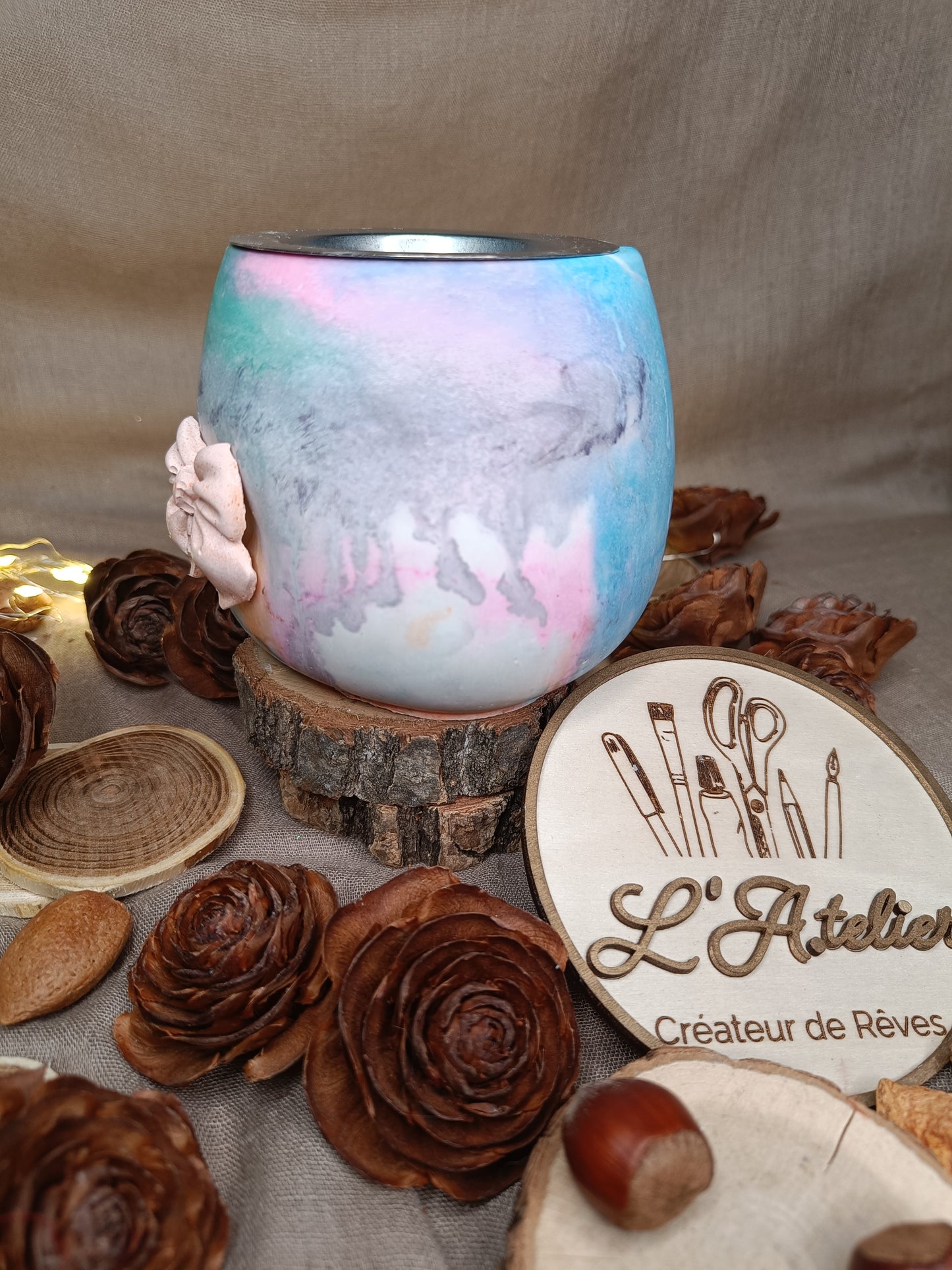 Brûle parfum 🌈 Pop Of Colors 🌈 avec nœud