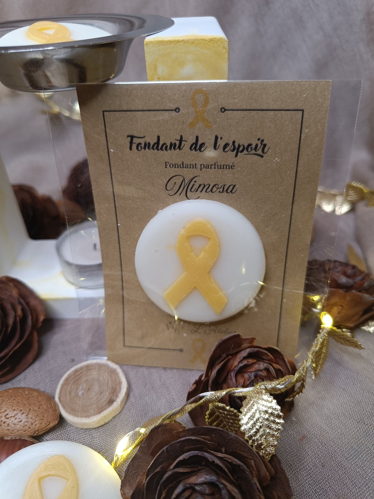 💪🏻 Fondant de l'espoir🎗️Endométriose 🎗️ Mimosa
