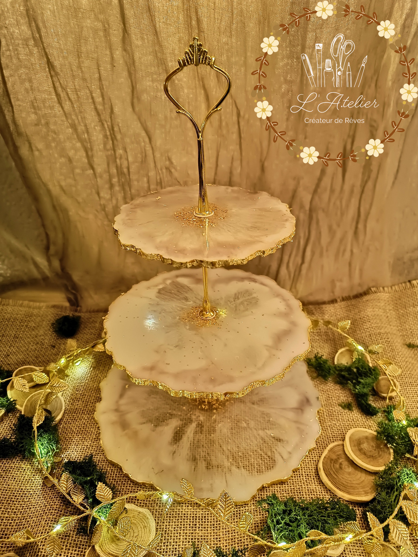 Présentoir à gateaux epoxy