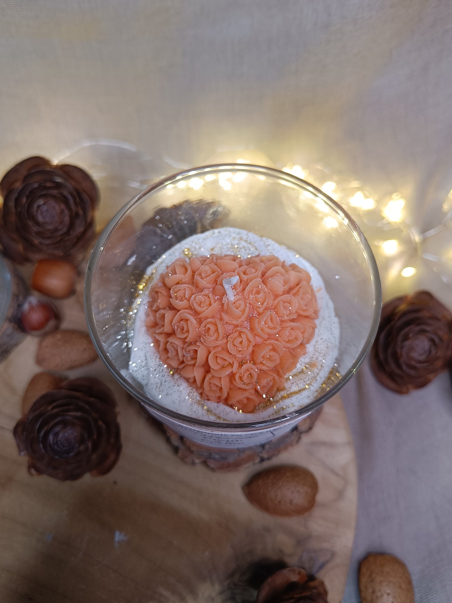 🕯️Bougie 🧡 Coeur à la crème🧡
