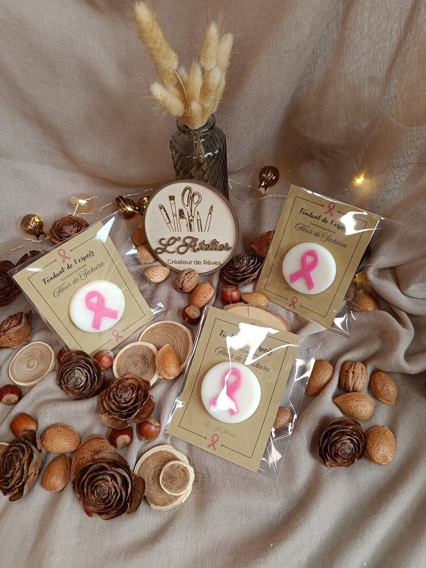 Fondant de l'espoir 🩷 Cancer du sein 🩷 Fleur de Sakura 🌸