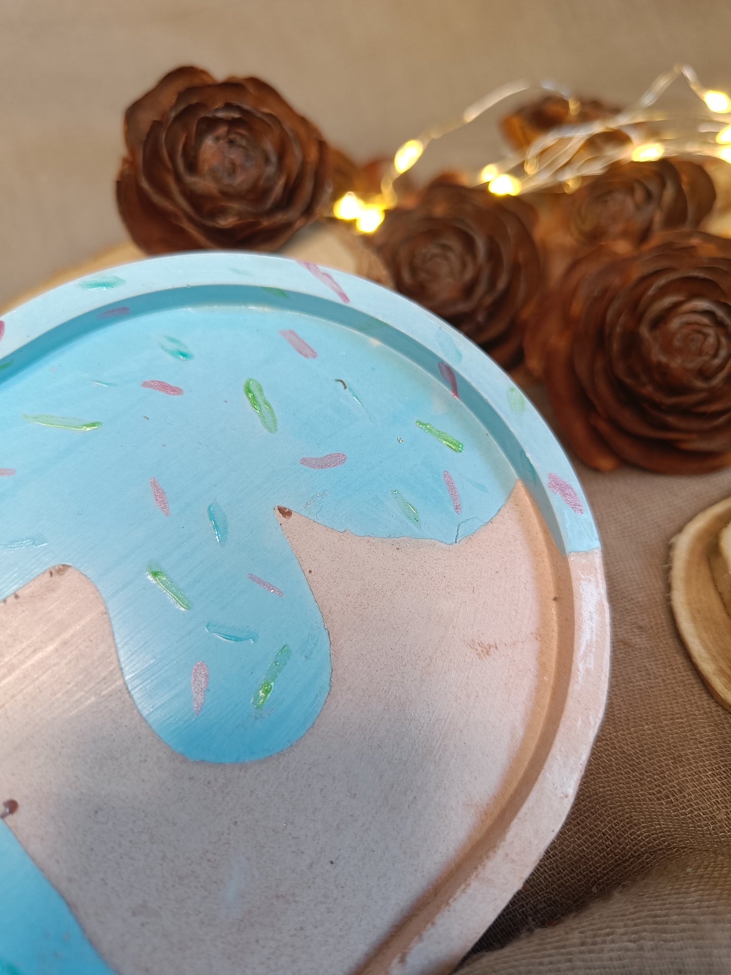 Plateau 🍩"Donuts Glacé"🍩 bleu 🩵