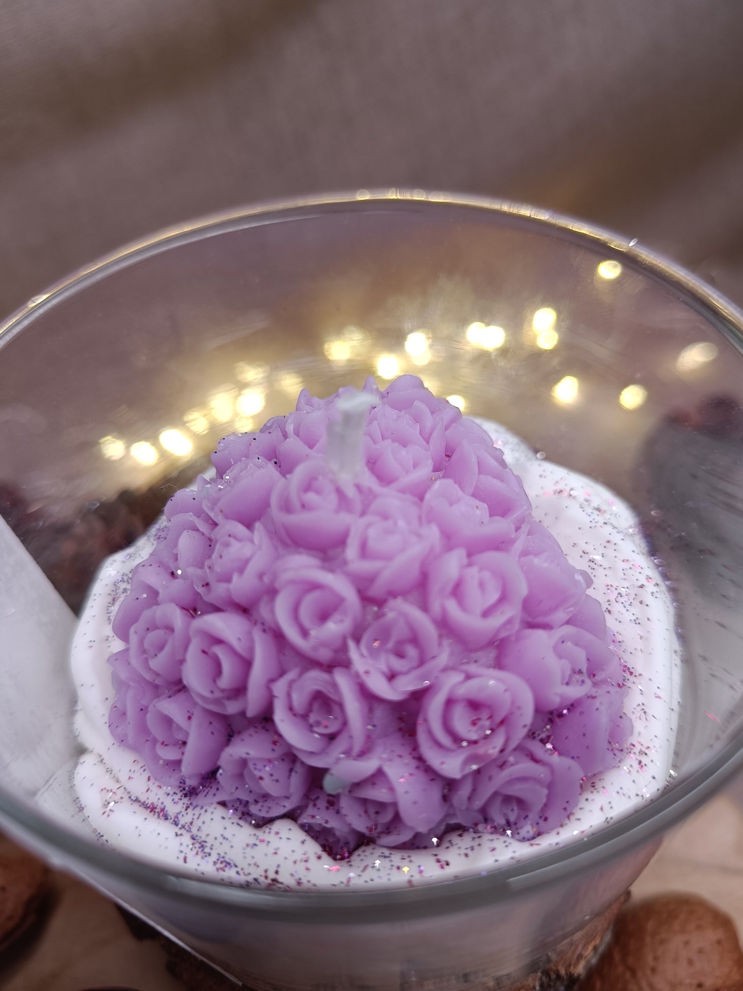 🕯️Bougie 💜 Coeur à la crème 💜
