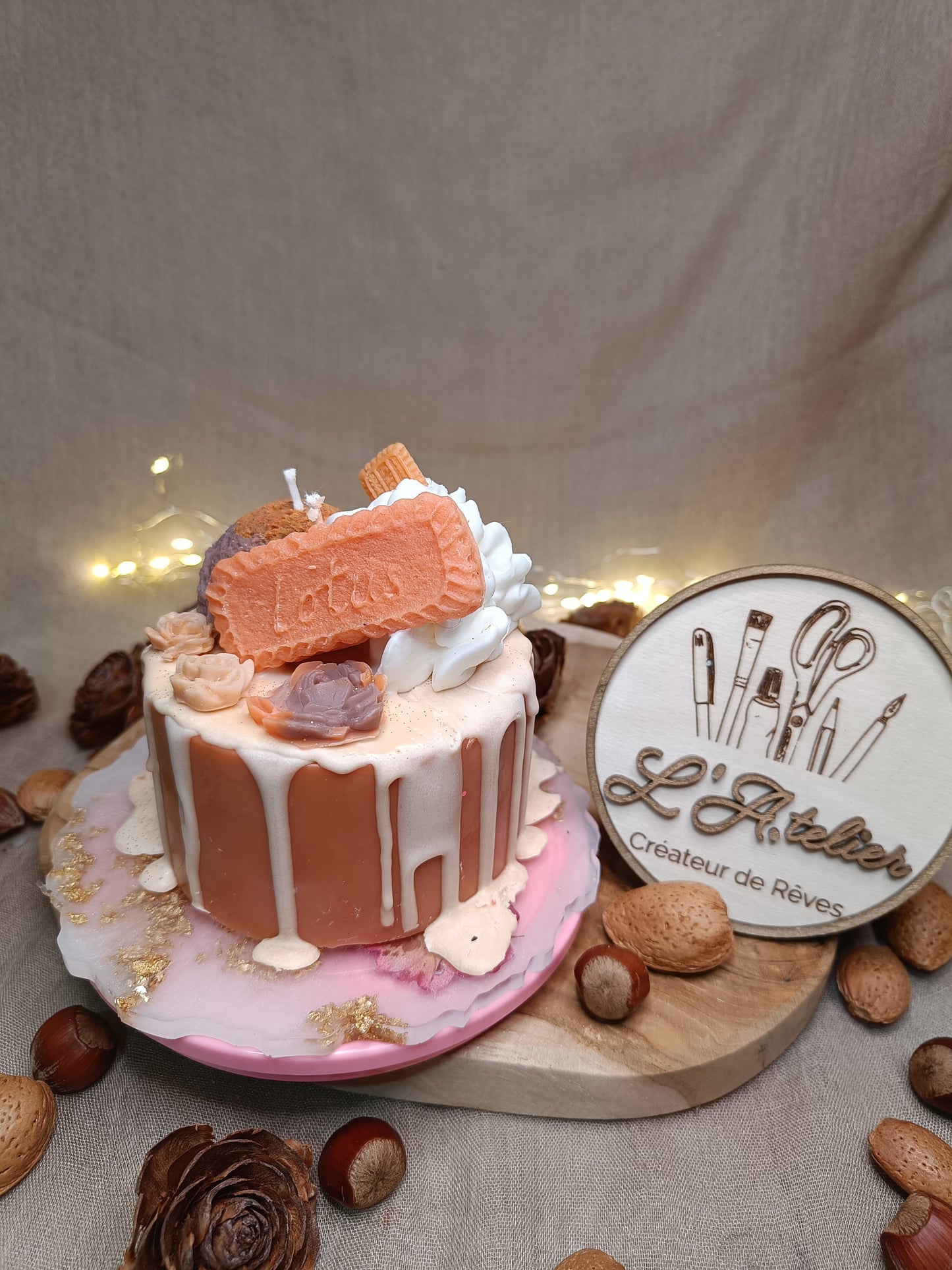 🎂 Bougie Gâteau 🍫🍪 Douceur Chocolaté Spéculoos 🍪🍫