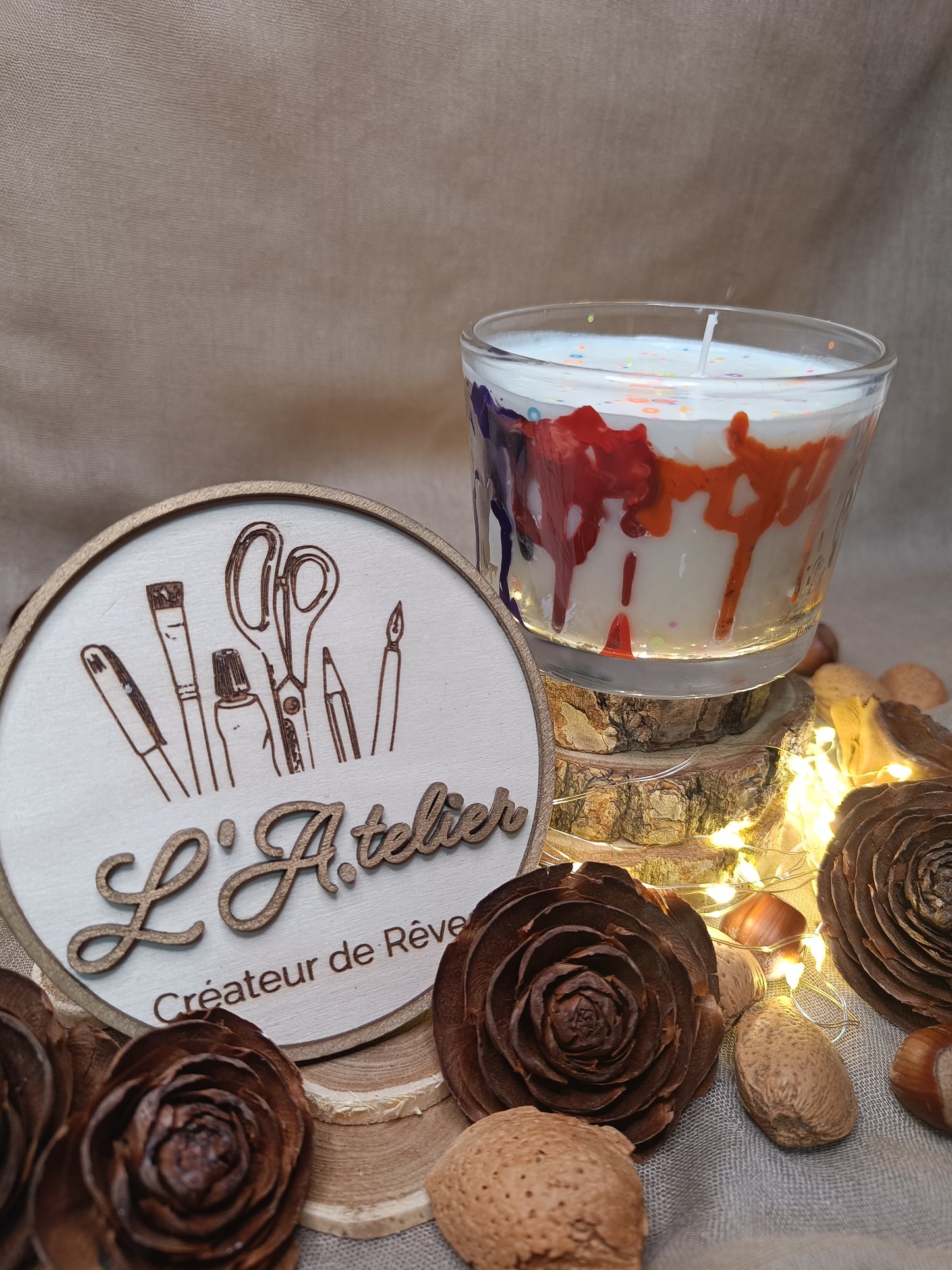 🕯️Bougie 🌈"Oh en couleur!"🌈