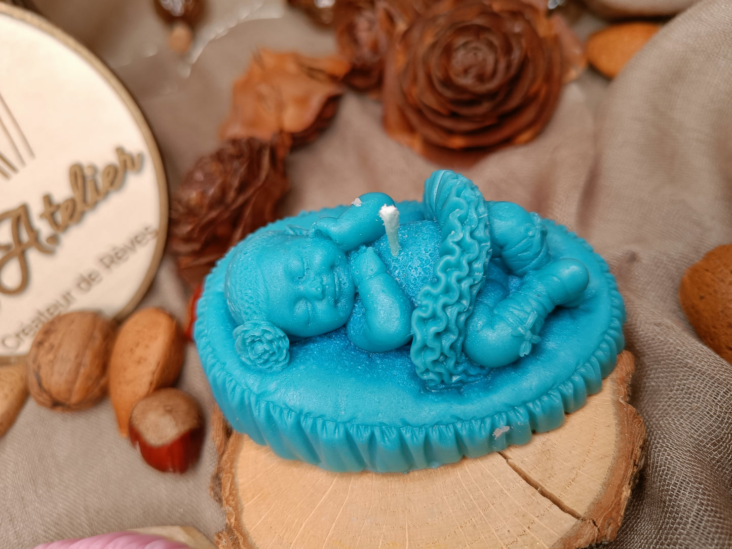🕯️Bougie 👶🏻🩷 Baby Girl 🩷👶🏻 🌈 Color Mom 🌈