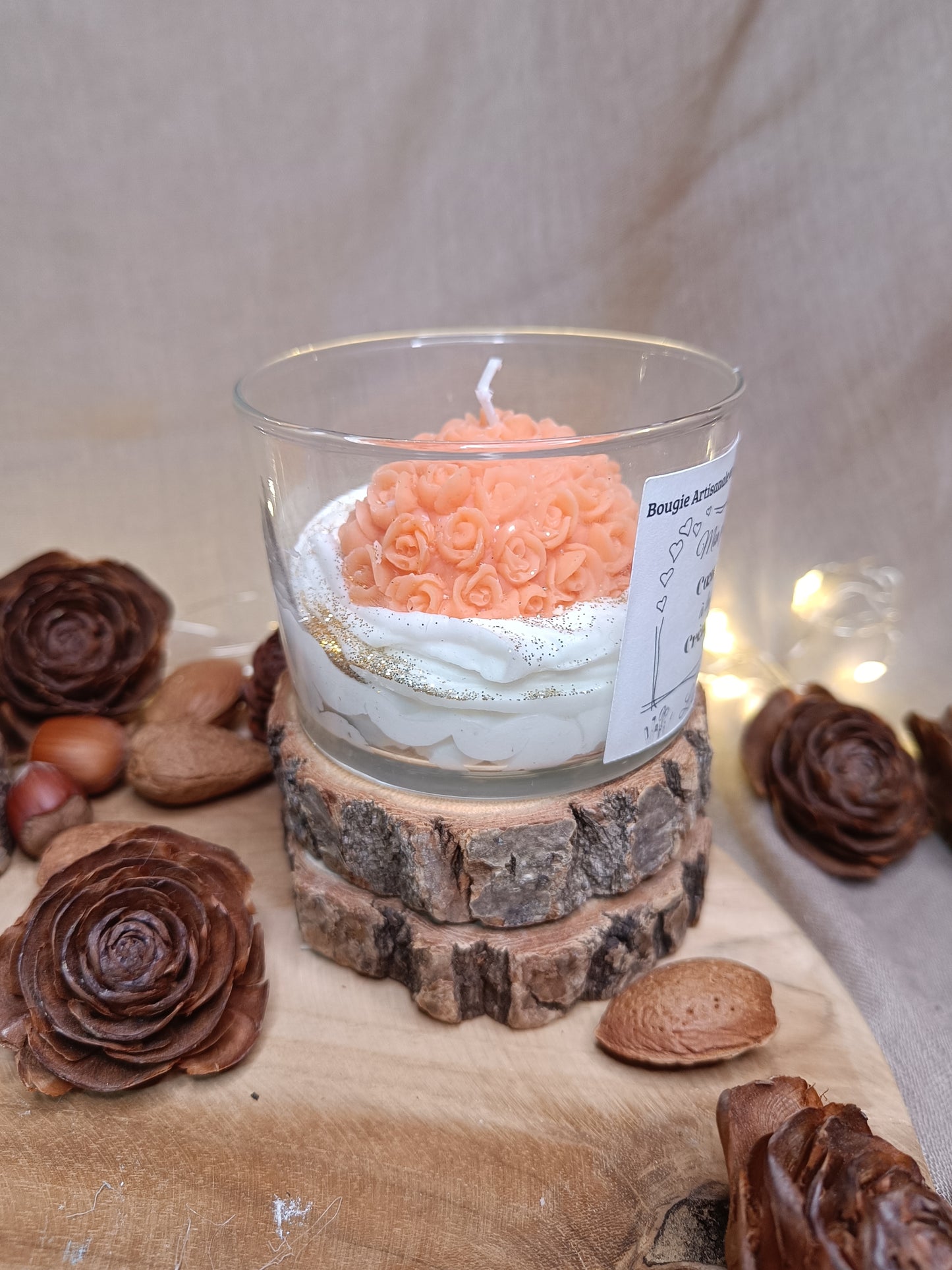 🕯️Bougie 🧡 Coeur à la crème🧡