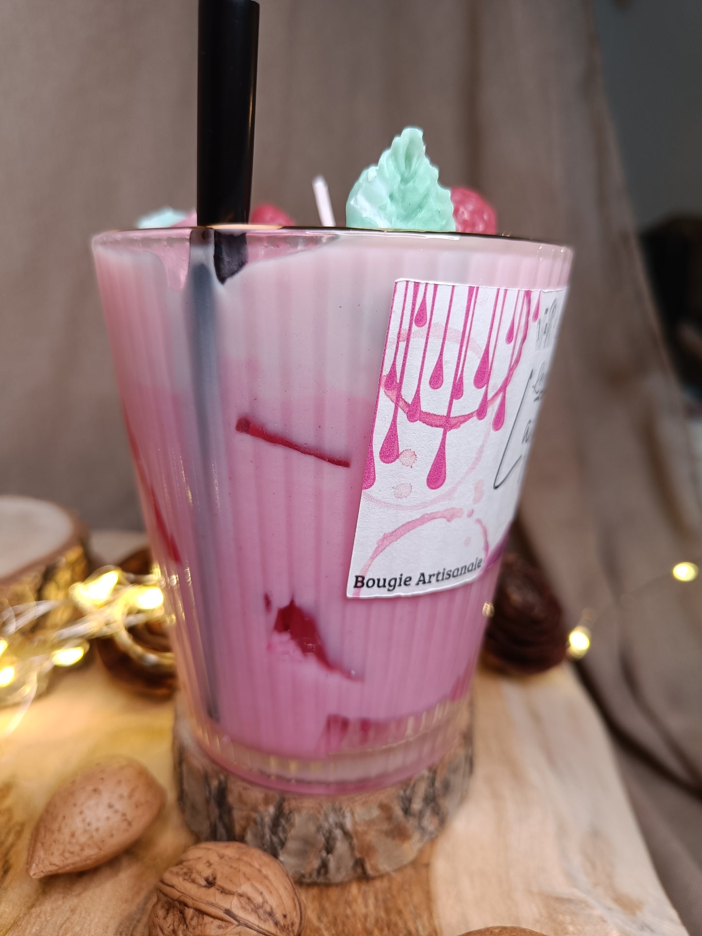 🕯️ Bougie 🍓🩷 Latte Fraise 🩷🍓