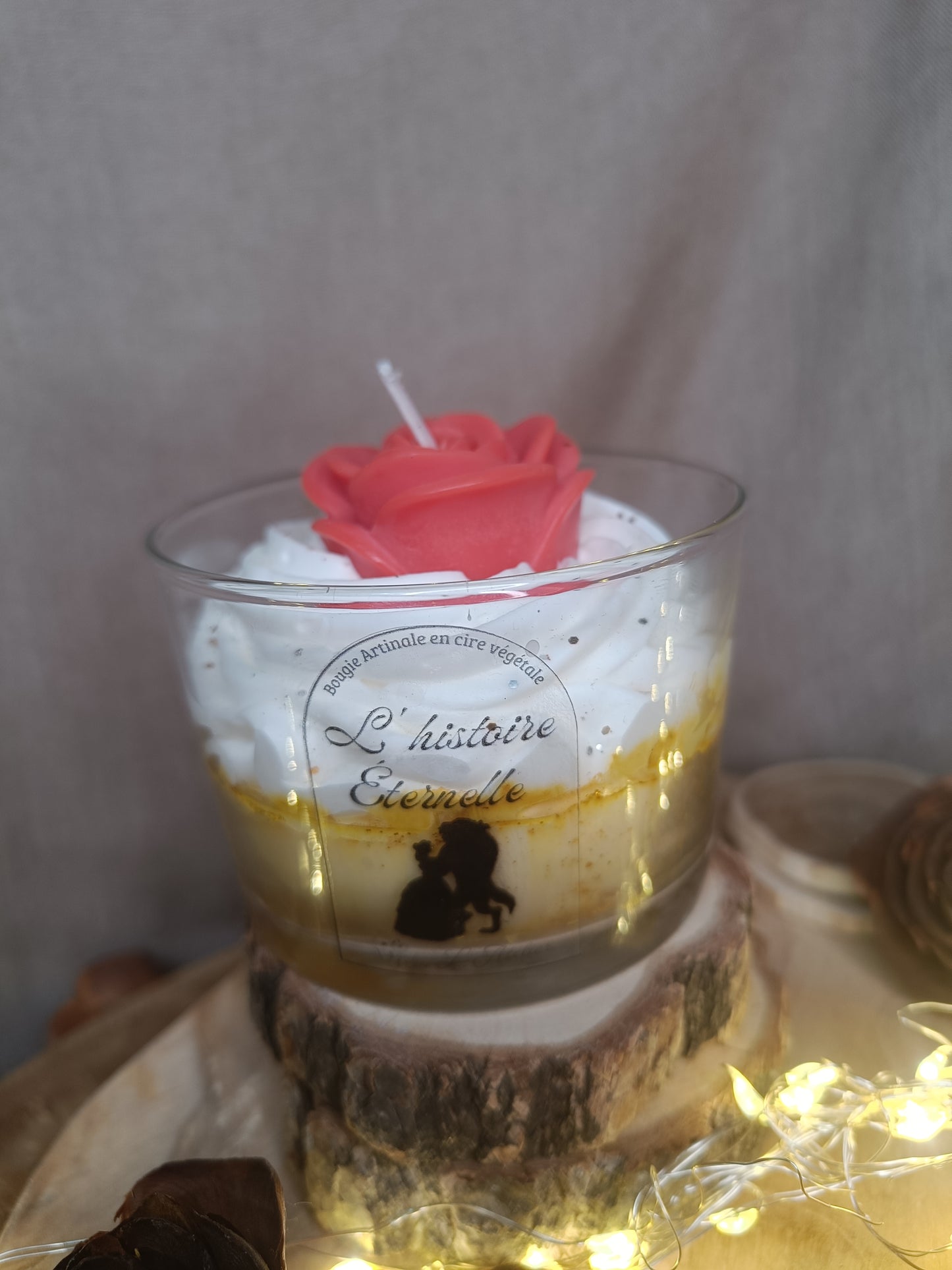 🕯️ Bougie 🌹 L'Histoire Éternelle 🌹