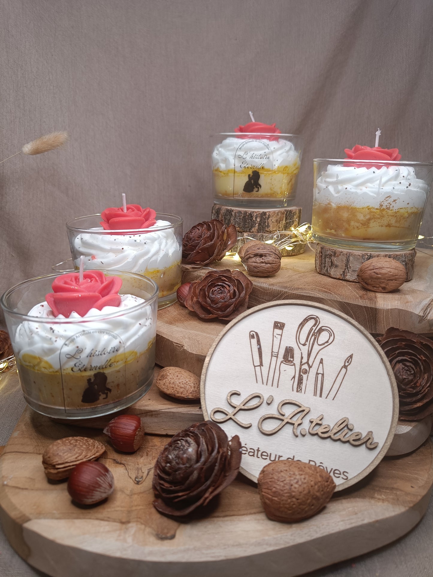 🕯️ Bougie 🌹 L'Histoire Éternelle 🌹