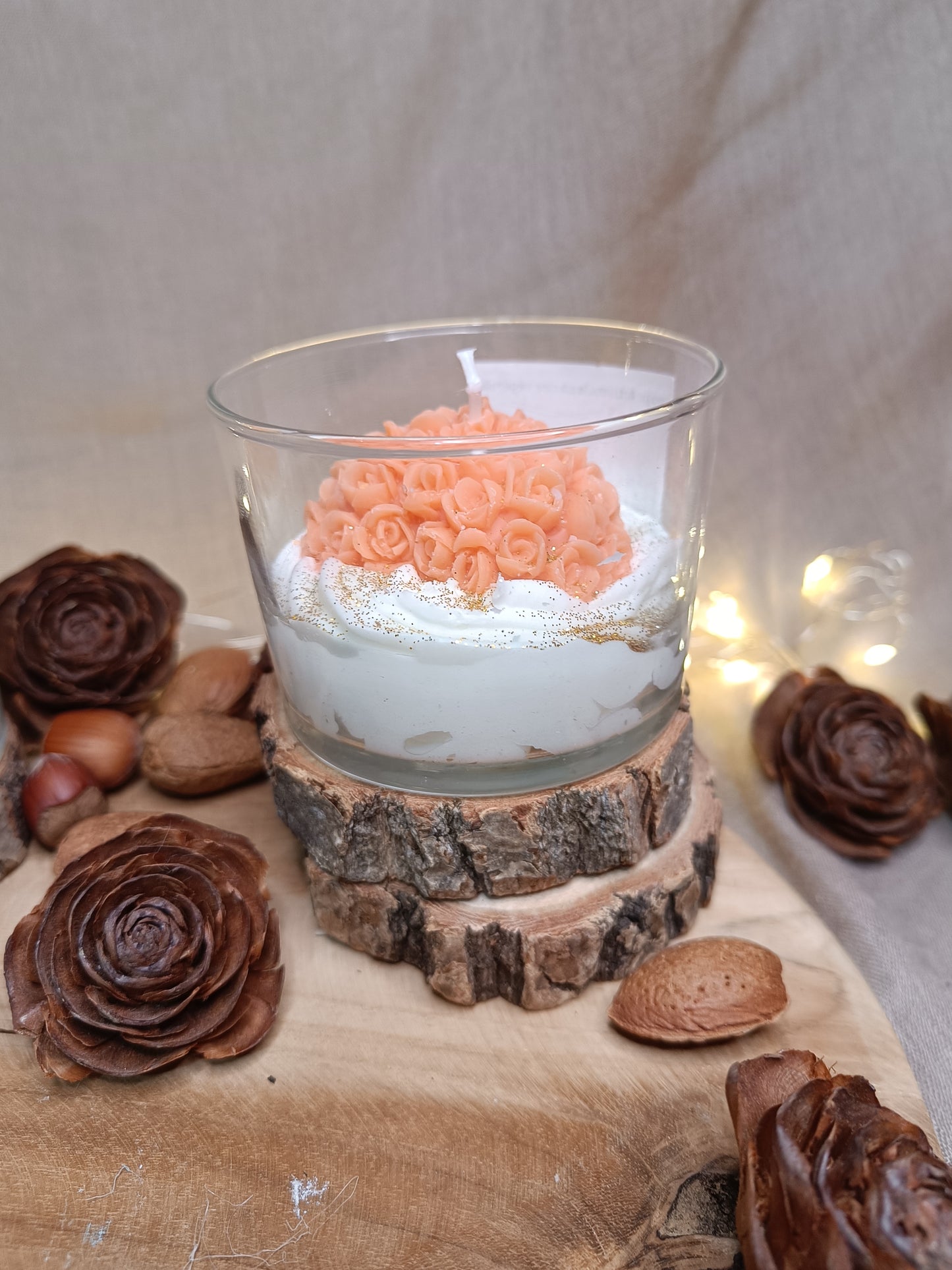 🕯️Bougie 🧡 Coeur à la crème🧡