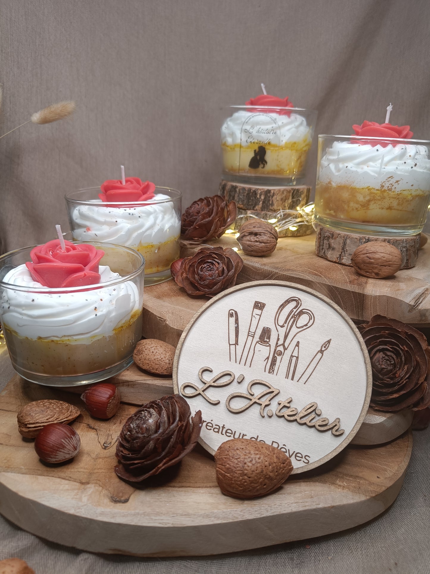 🕯️ Bougie 🌹 L'Histoire Éternelle 🌹