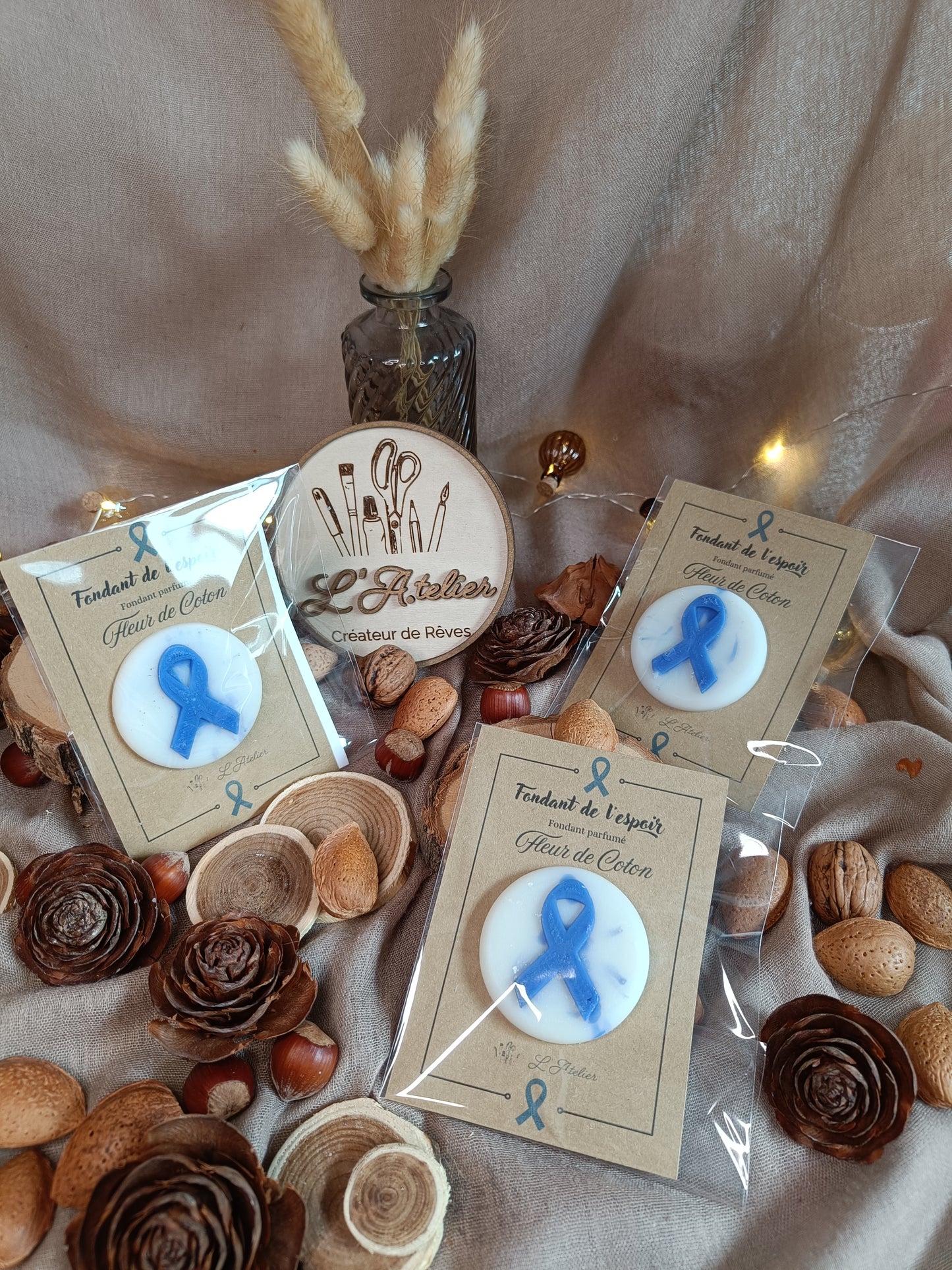 Fondants de l'Espoir 💙 Fibromyalgie 💙 Fleur de coton ☁️