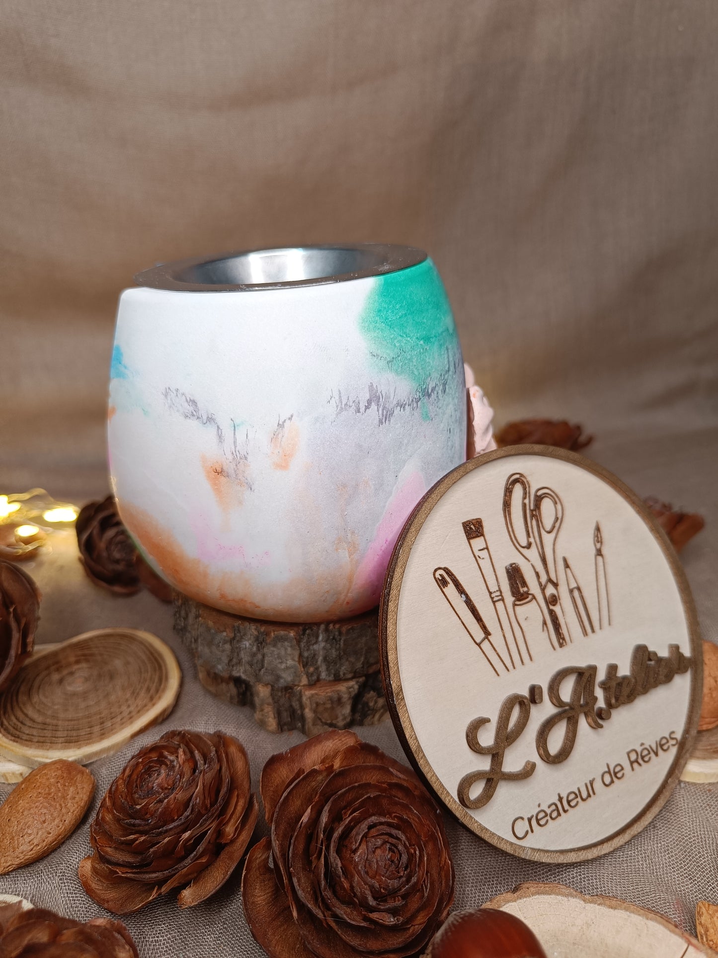 Brûle parfum 🌈 Pop Of Colors 🌈 avec nœud