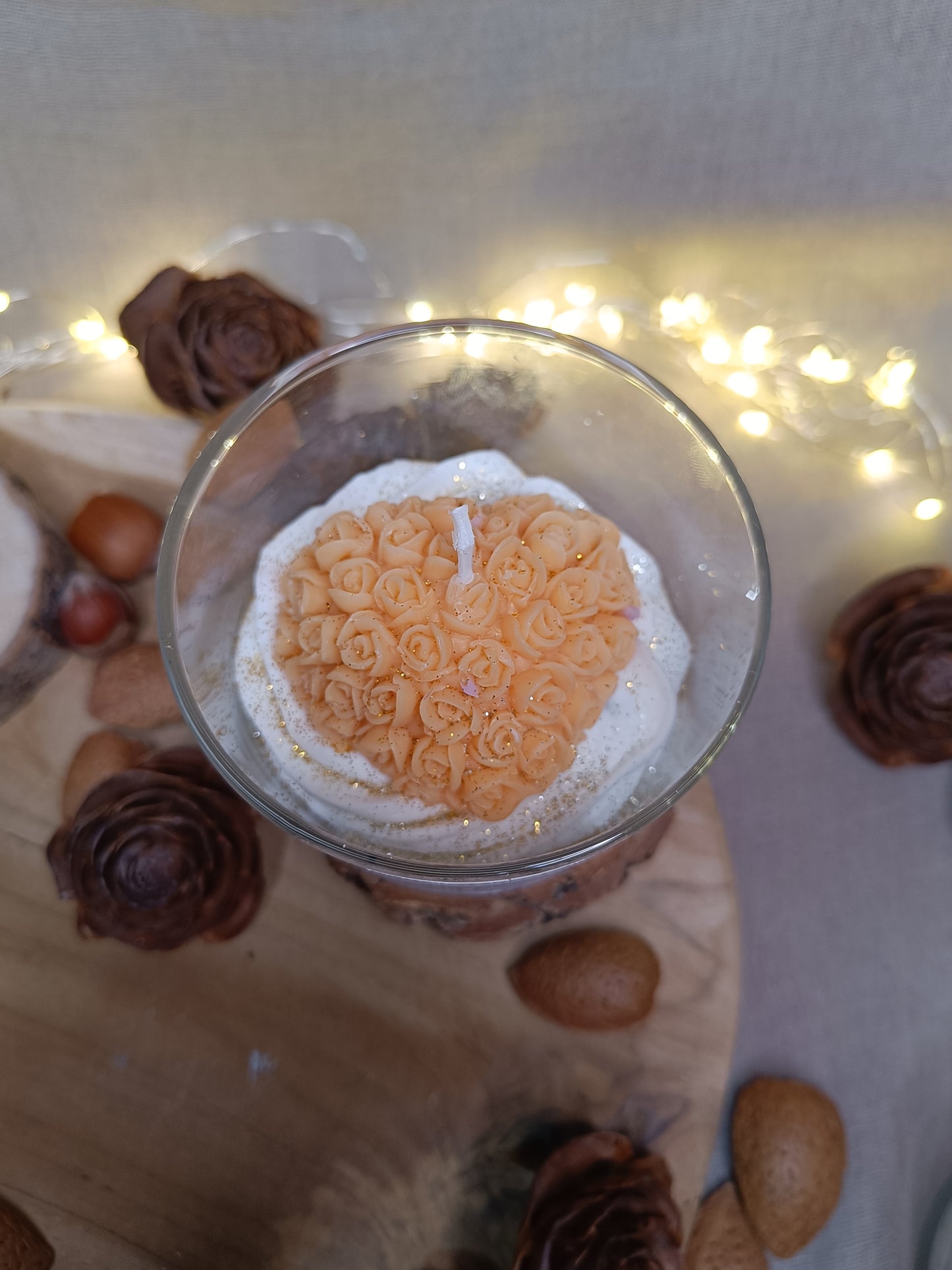 🕯️Bougie 💛Coeur à la crème💛